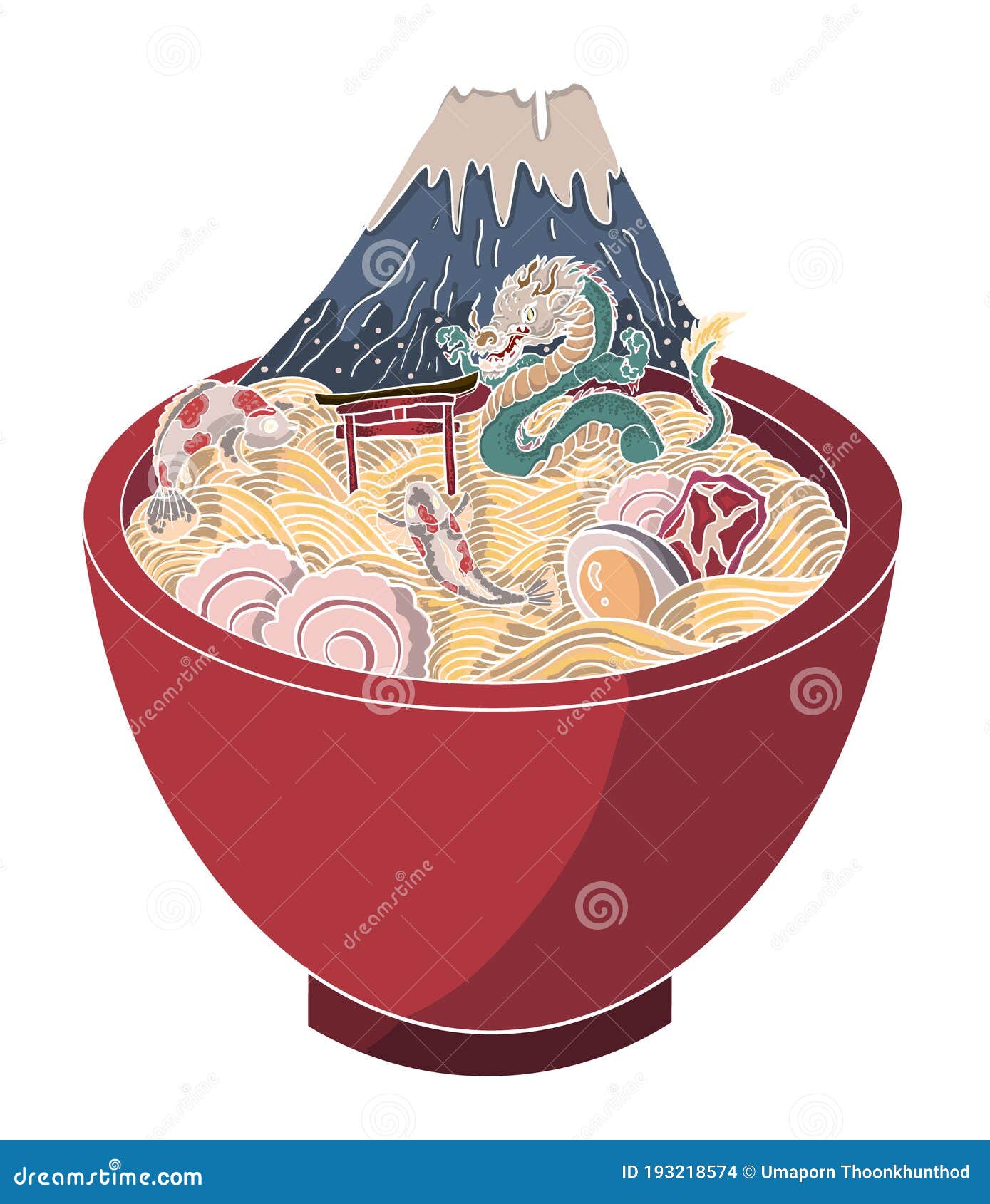 Traditional Japanese Ramen Wave Restaurant Printing Stock Vector Royalty  Free 1828545725  Shutterstock