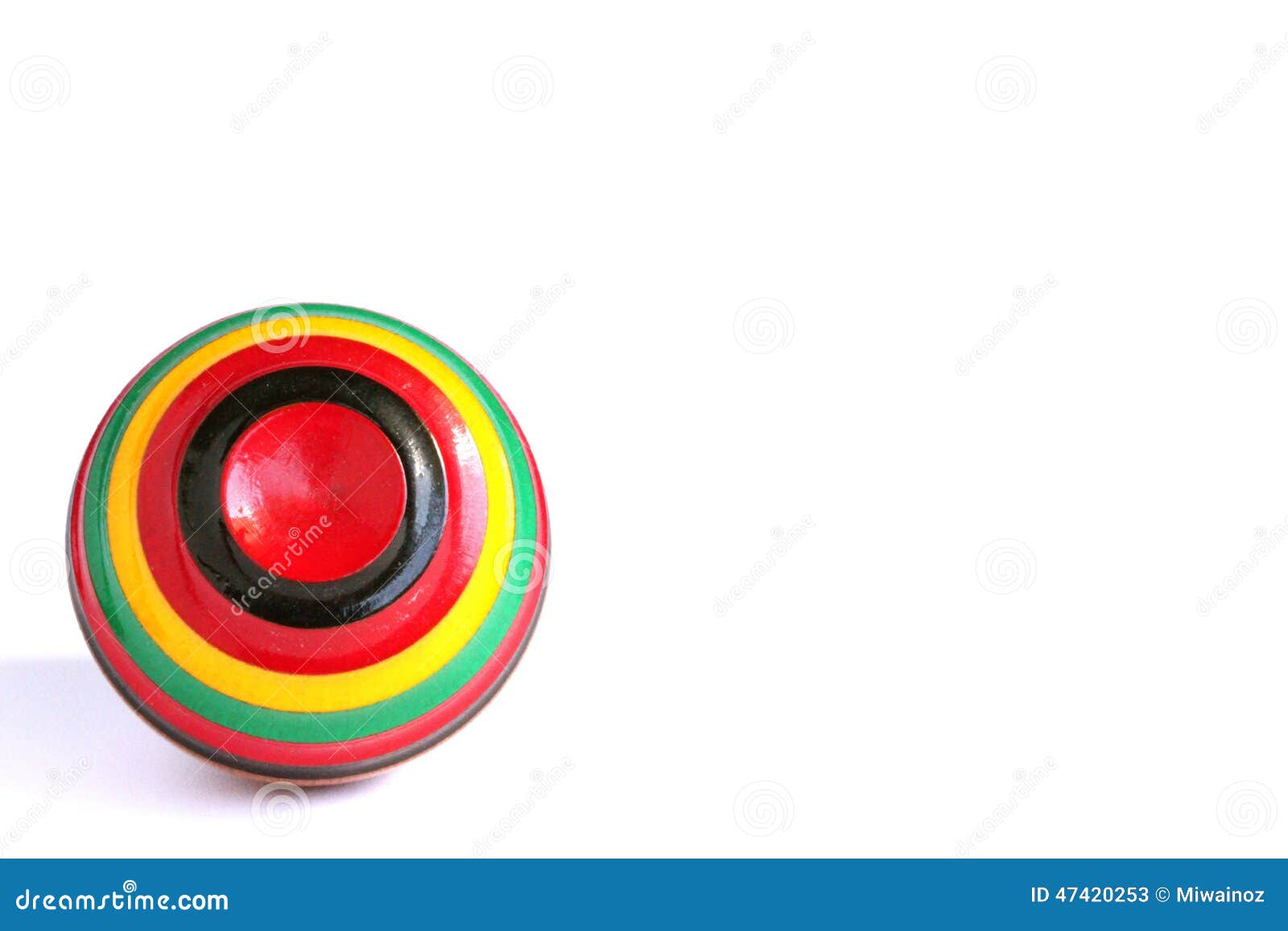 Traditional Japanese Spinning Top Stock Image Image of green