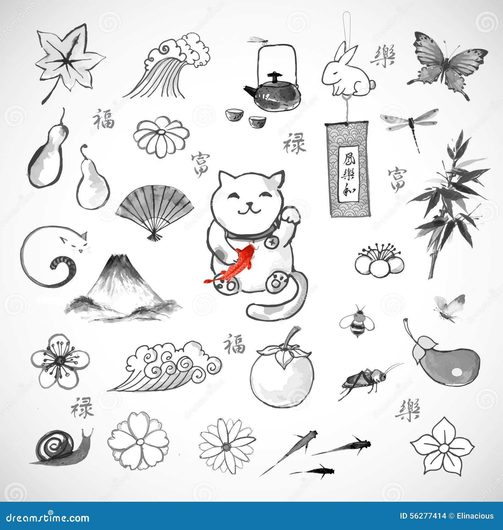 luck japan good in of symbol well Traditional of happiness being symbols luck, Japanese and hand luck japan good in of symbol well Traditional of happiness being symbols luck, Japanese and hand