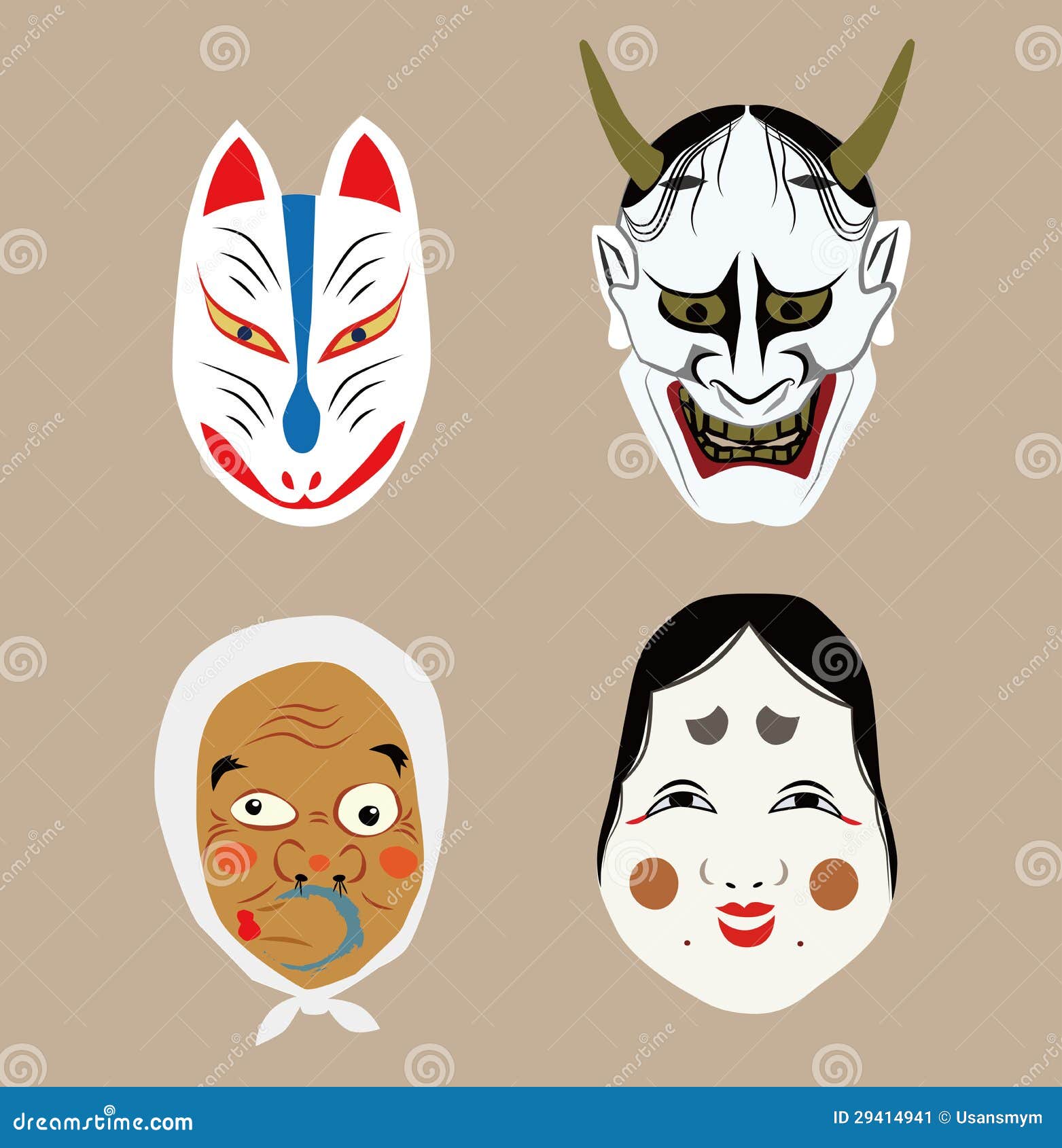 japanese traditional masks