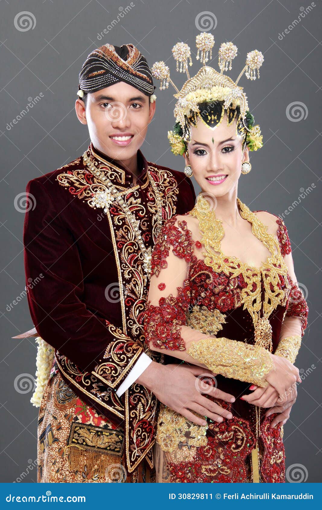 Traditional Java Wedding Couple Stock Image - Image of married, jawa