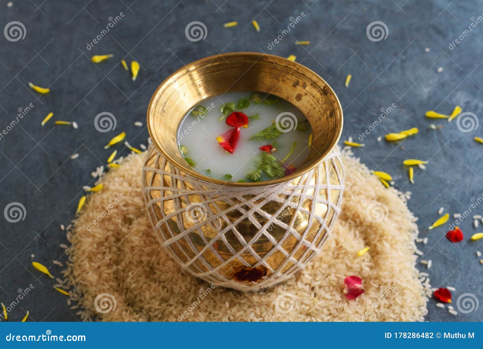 Traditional Kalash Also Know As Kalasam Made with Brass Pot Stock Photo -  Image of kalasha, beautiful: 178286482