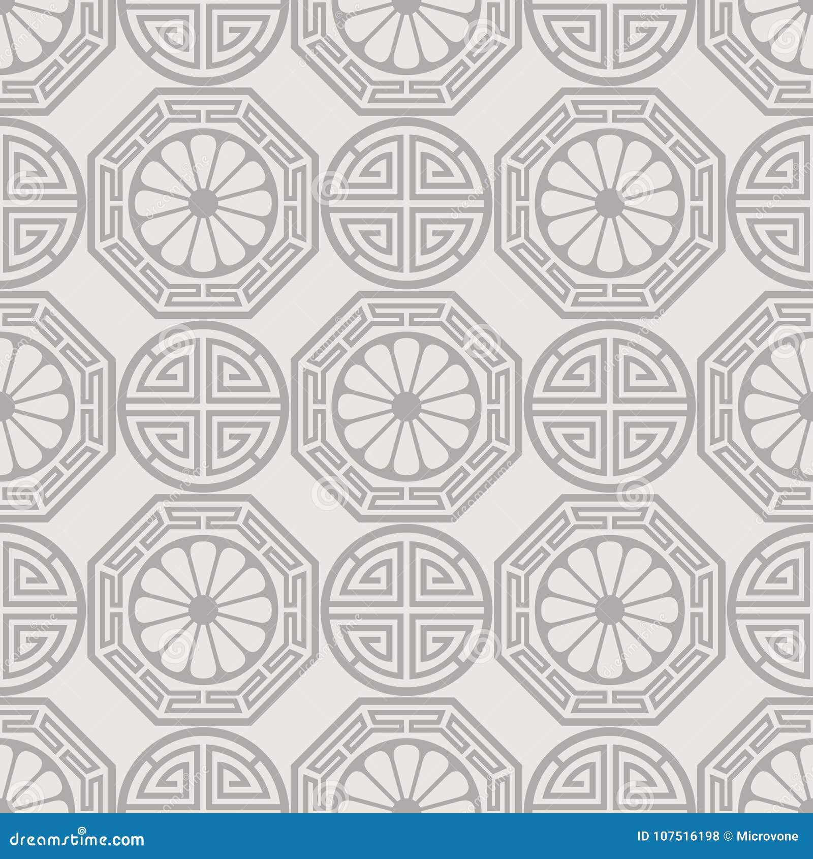 traditional korean, japanese, chinese seamless pattern 