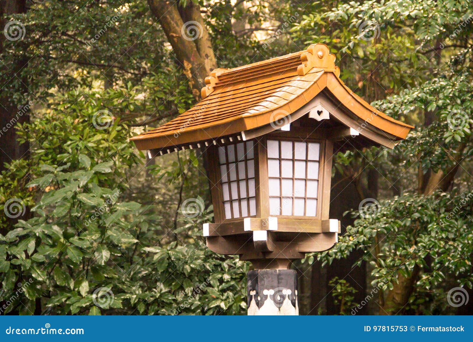 The Traditional Lantern in Meiji Shrine Tokyo , Japan. Editorial Stock ...