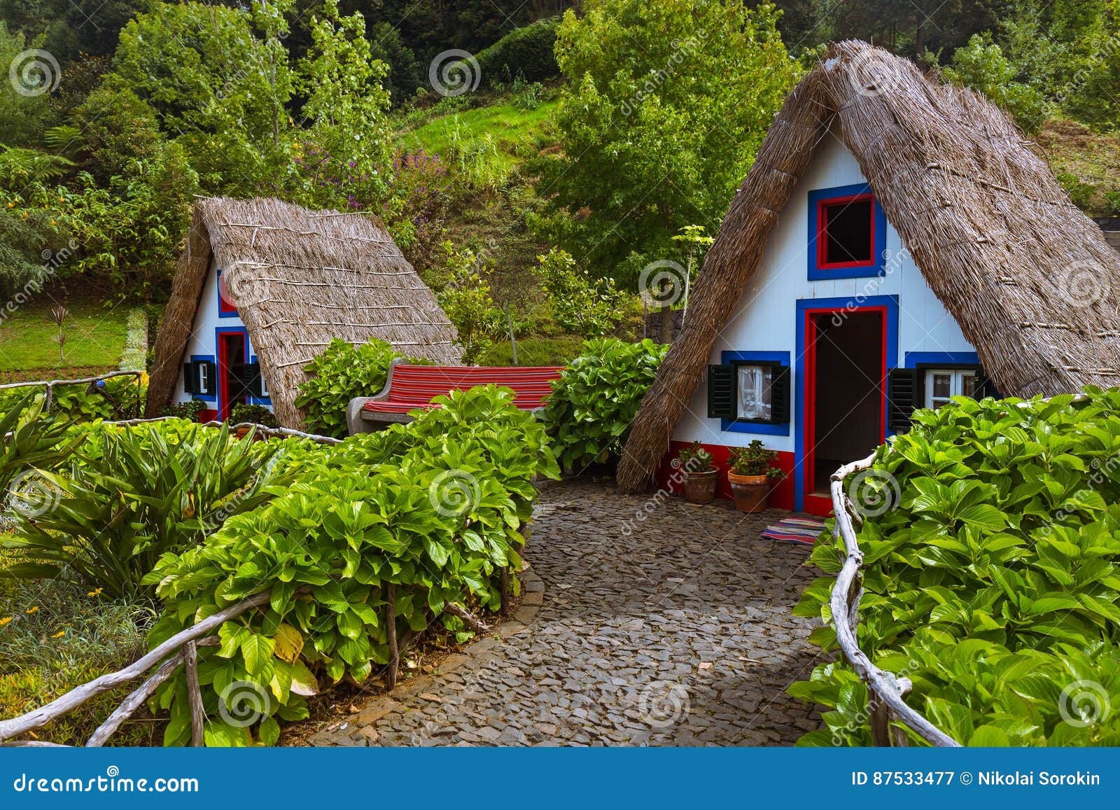 traditional madeira house in santana portugal