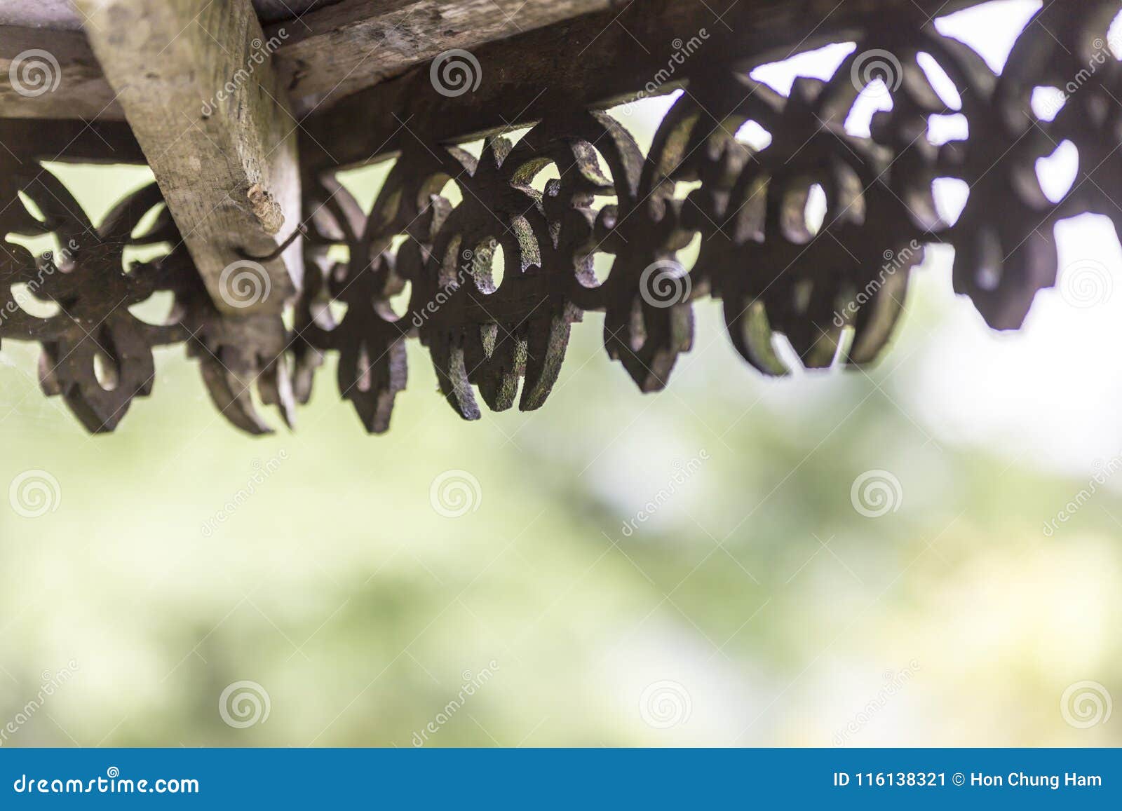 Traditional Malay House Design And Pattern Making Use Lots Of Timber Wooden Materials Stock Image Image Of Park Perspective 116138321