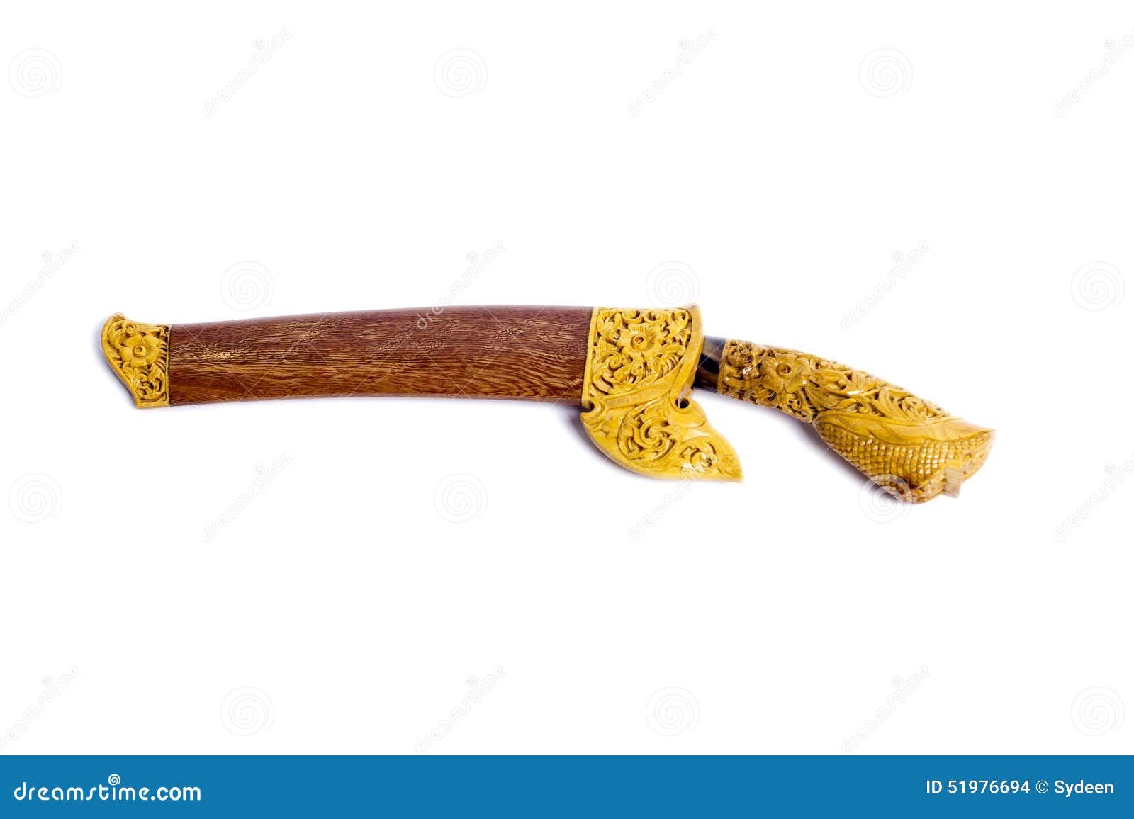 Traditional malay knife stock photo. Image of white, wood 51976694