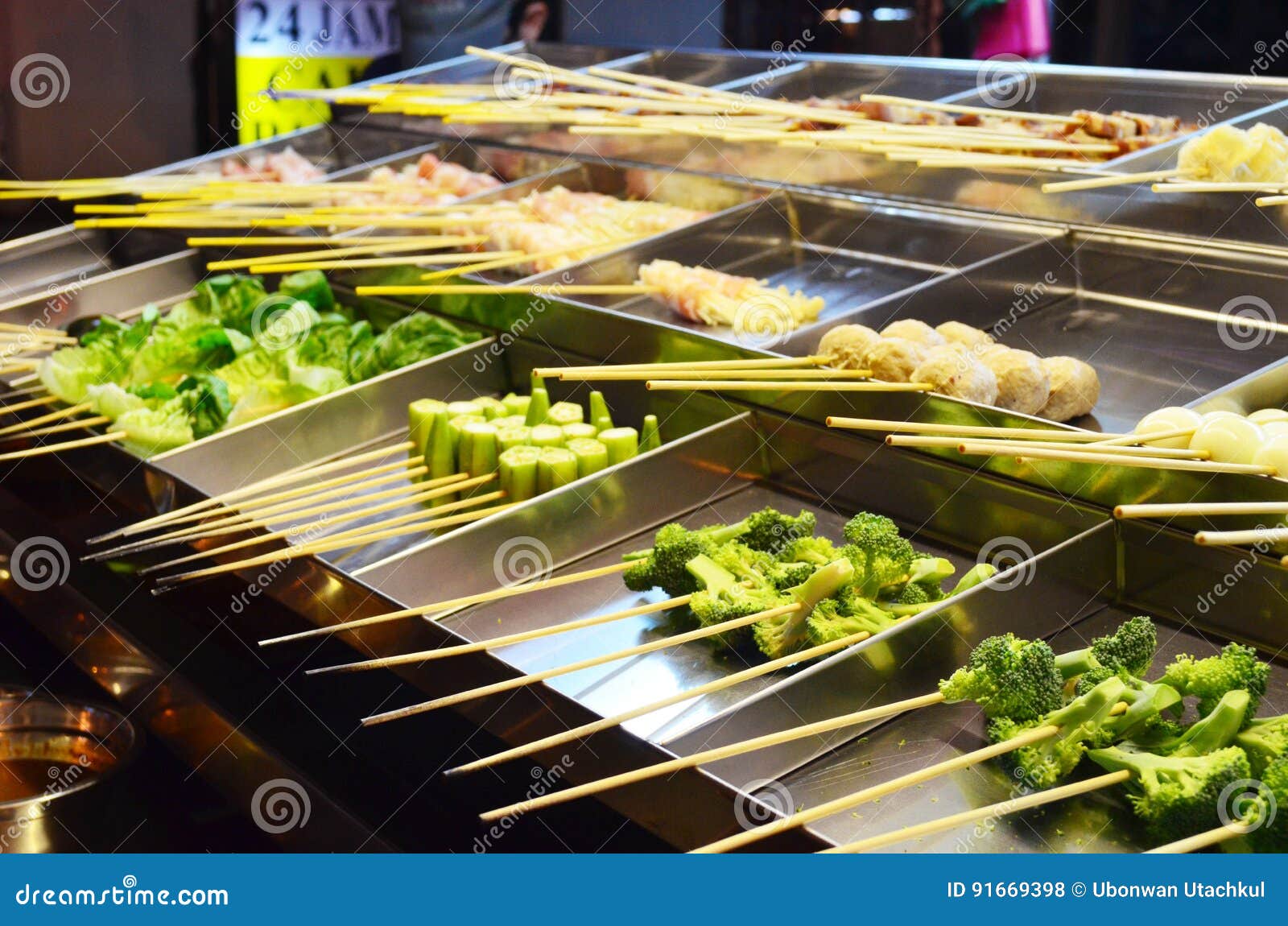 Traditional Malaysia Street Food Named Lok Lok Stock Photo - Image of