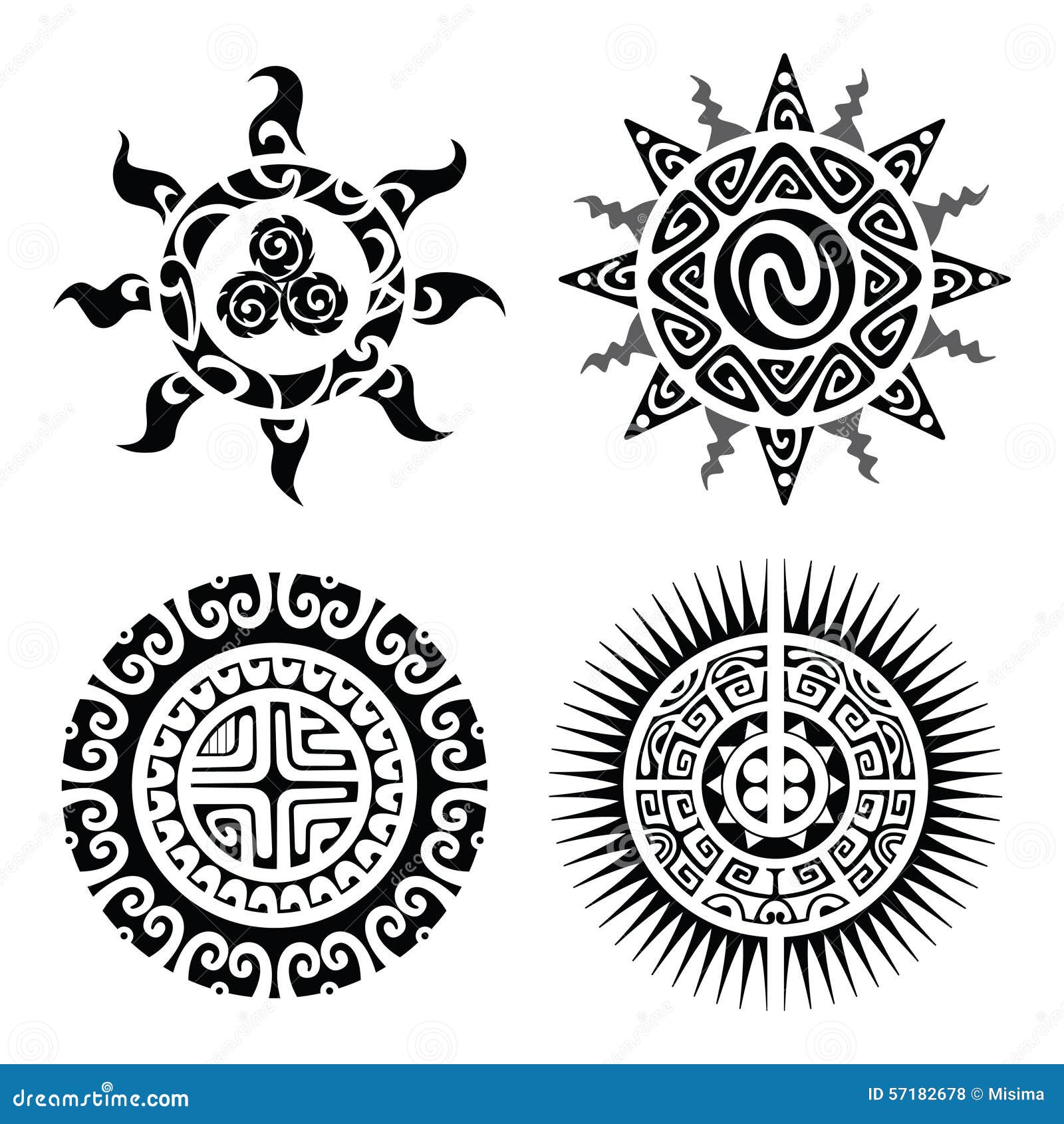 Awesome Maori Polynesian WARRIOR Sacred Tattoo Stencil Template Stylized