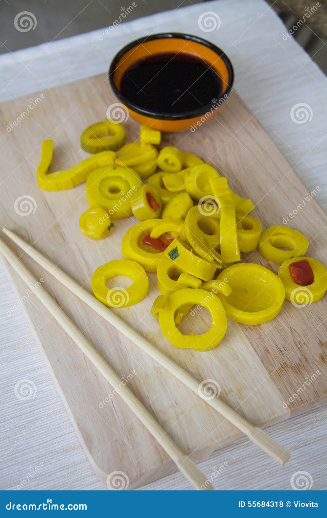 Traditional Marinated Bamboo Stock Photo Image of chopsticks, plate