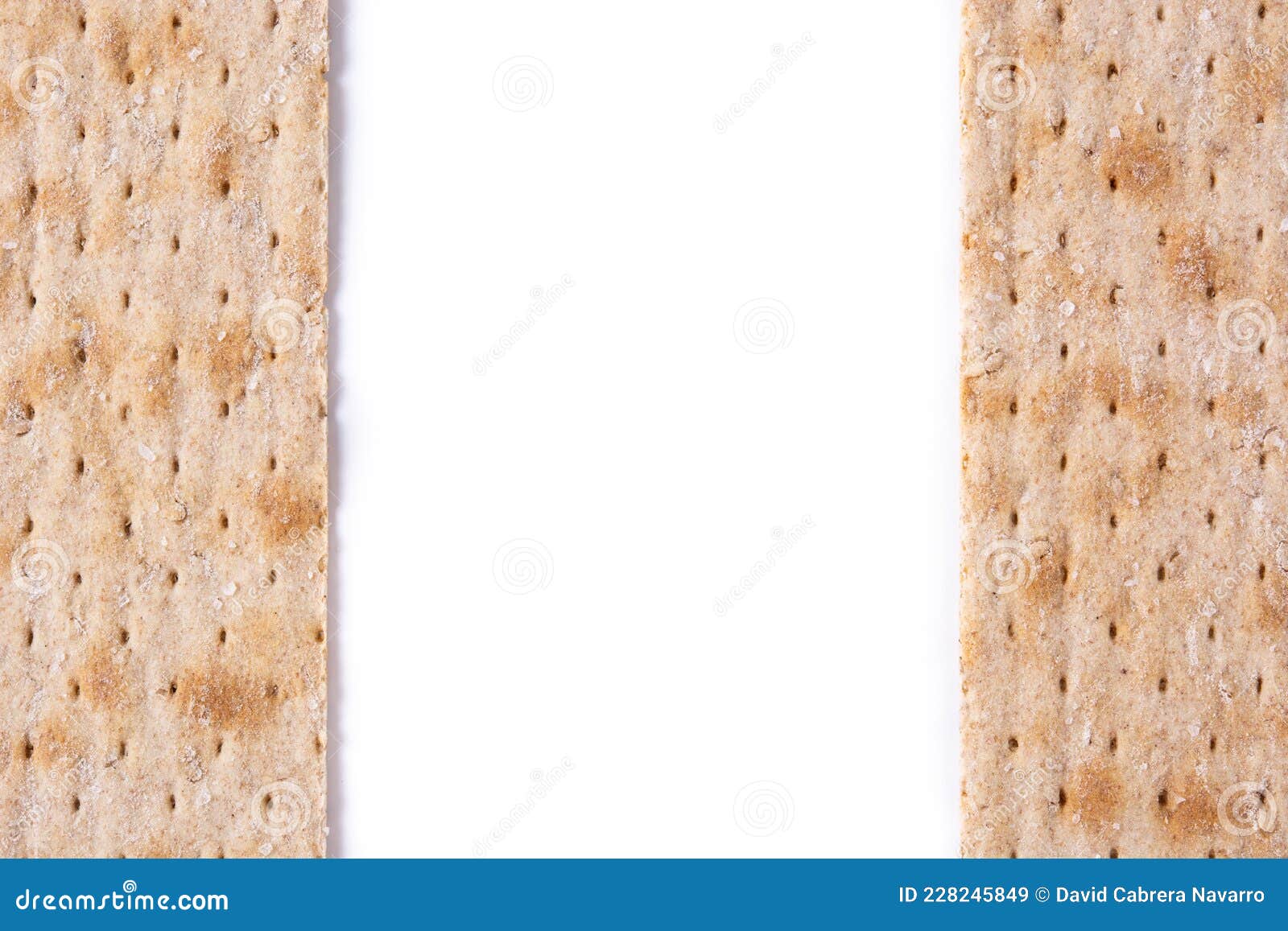 traditional matzah bread  on white background