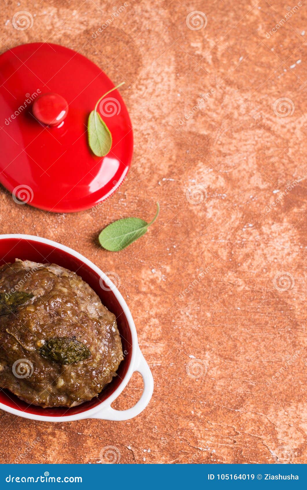 Traditional Meatloaf with Spices Stock Image Image of herb, brown