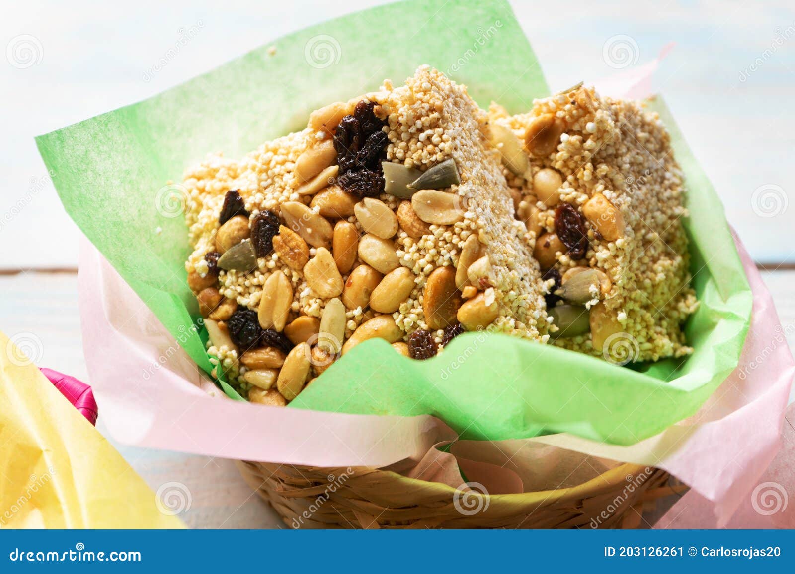 mexican amaranth candies also called alegria