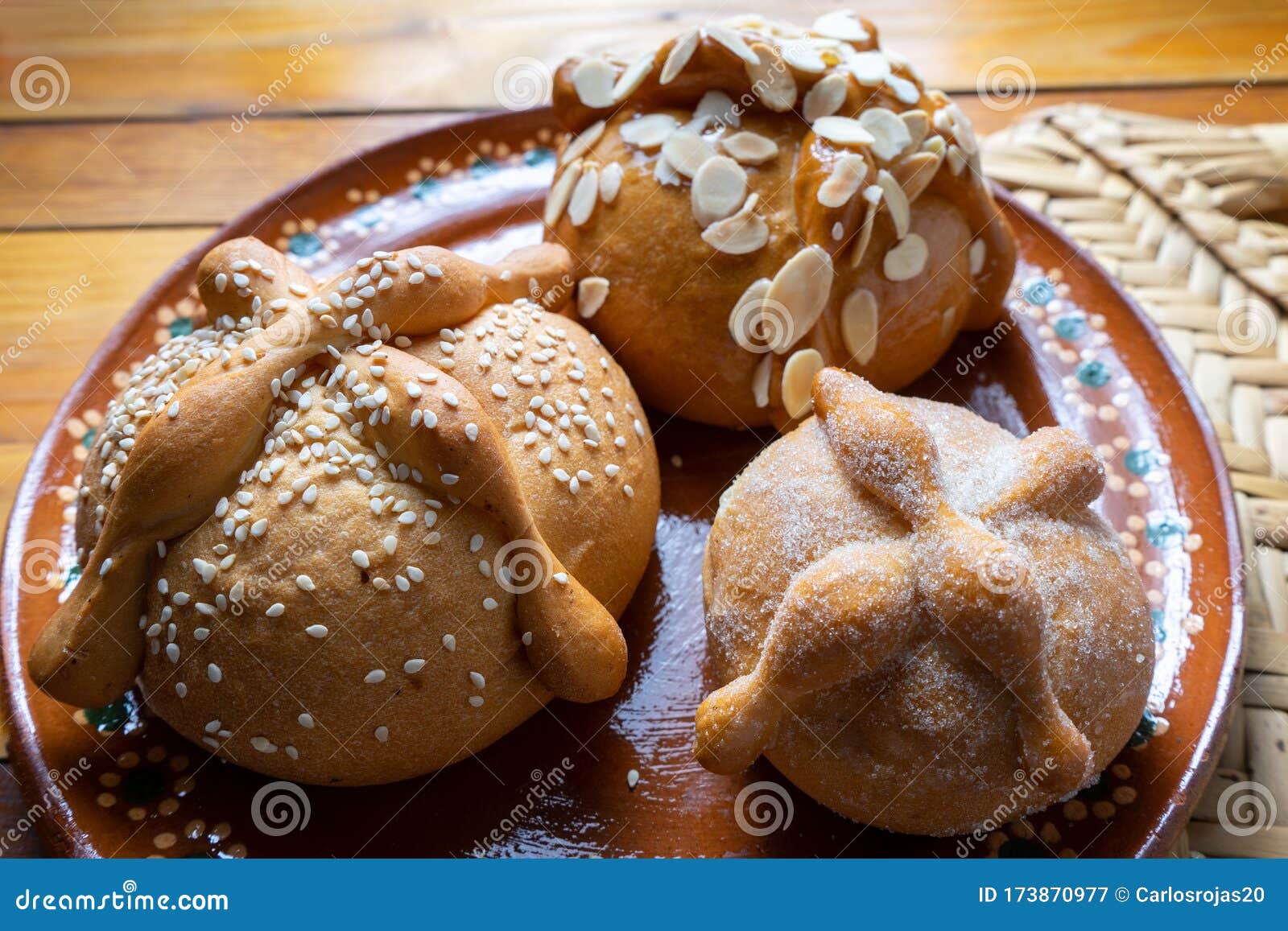 Mexican bread of the dead stock image. Image of celebration 173870977