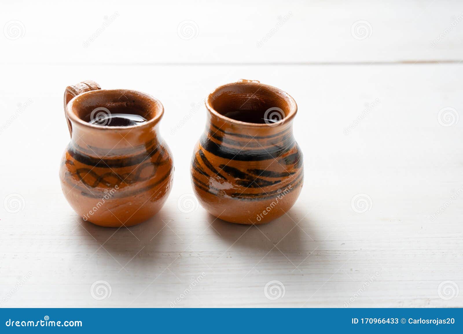mexican clay cups