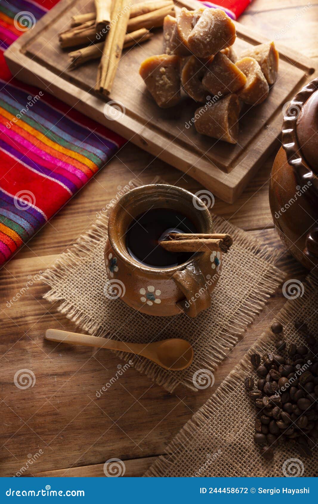 traditional mexican de olla coffee