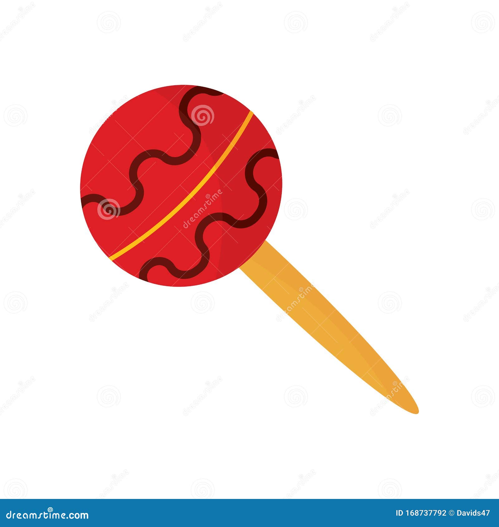 Mexican Maraca With Mustache And Hat Character Vector Illustration