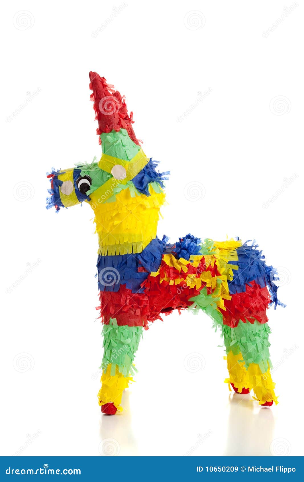 A Traditional Mexican Pinata on White Stock Image - Image of pinata, paper:  10650209