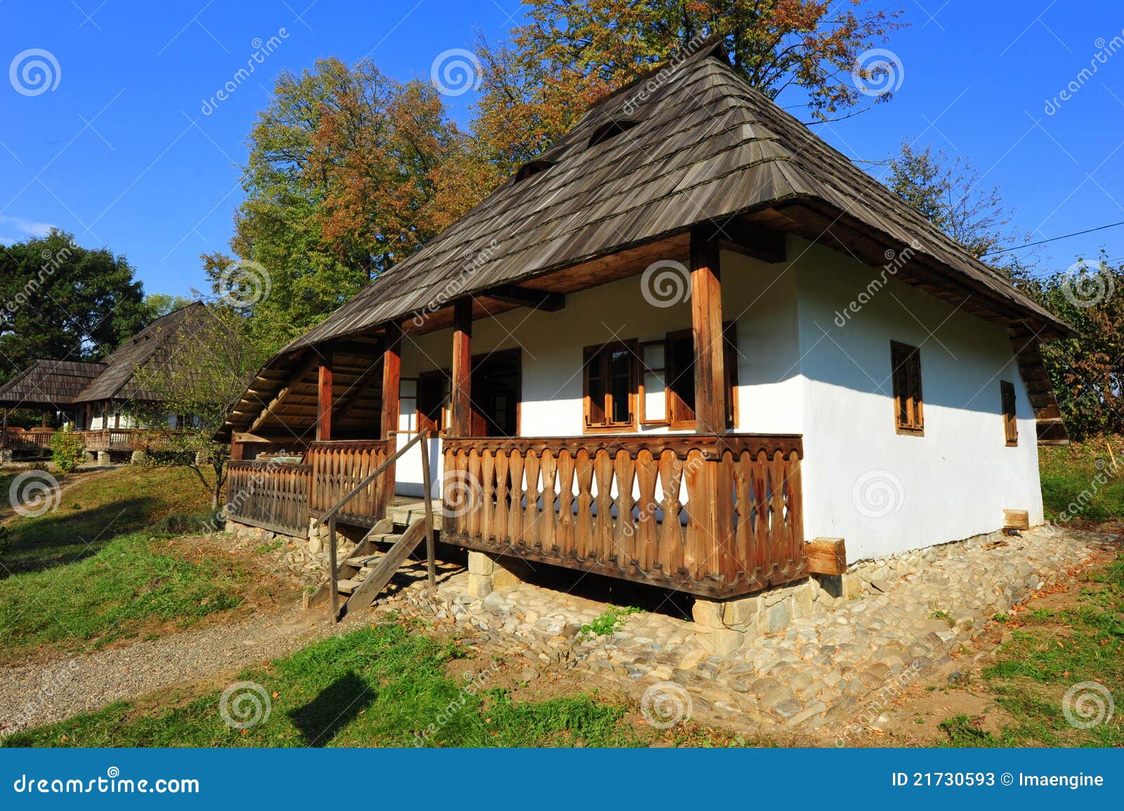 Traditional Moldavian Village House Stock Image Image of home
