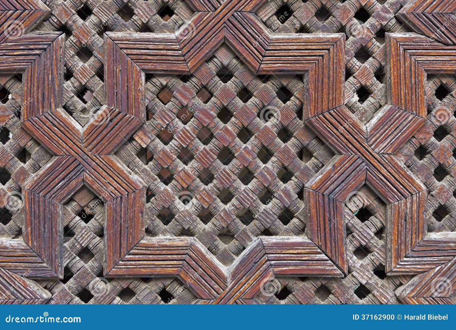 Traditional Moroccan Carved Wood Panel Stock Photo Image of carved