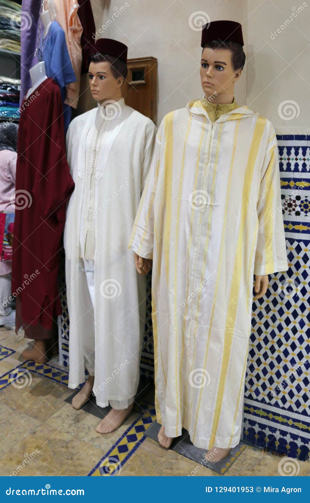 Traditional Moroccan Men`s Clothing Stock Image - Image of called