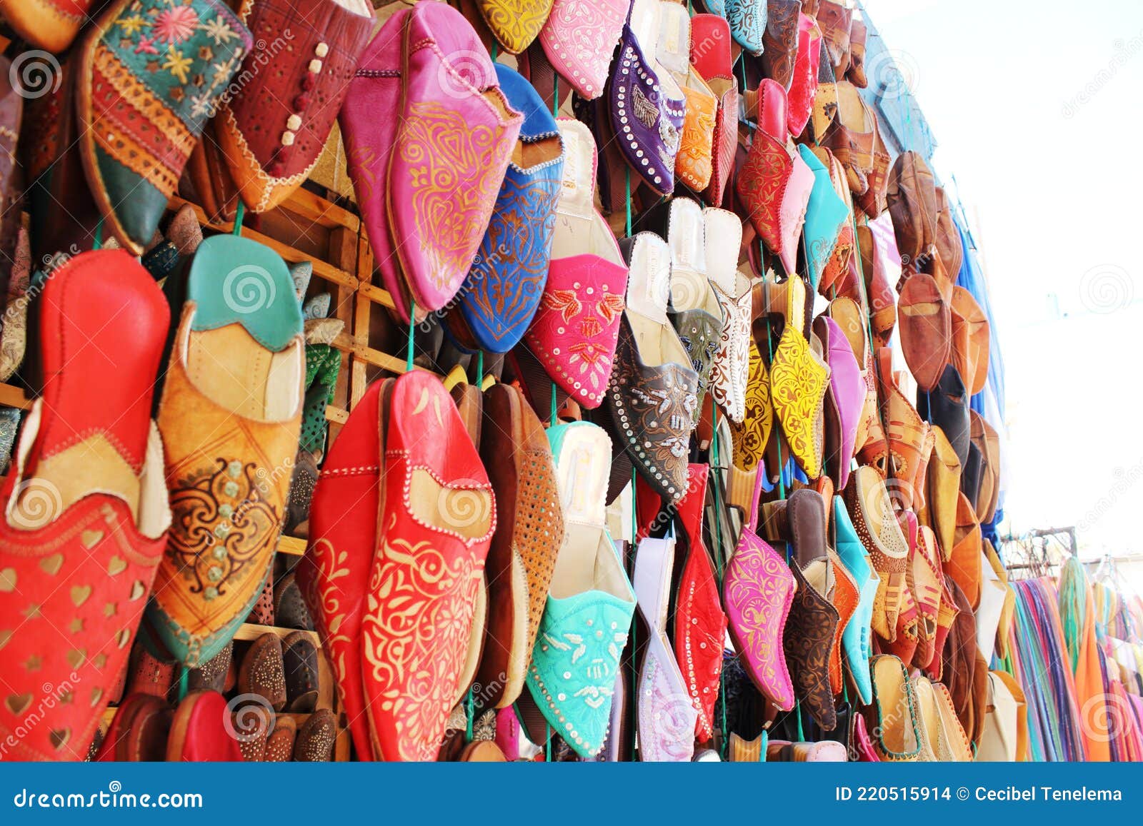 traditional moroccan shoe called bambucha