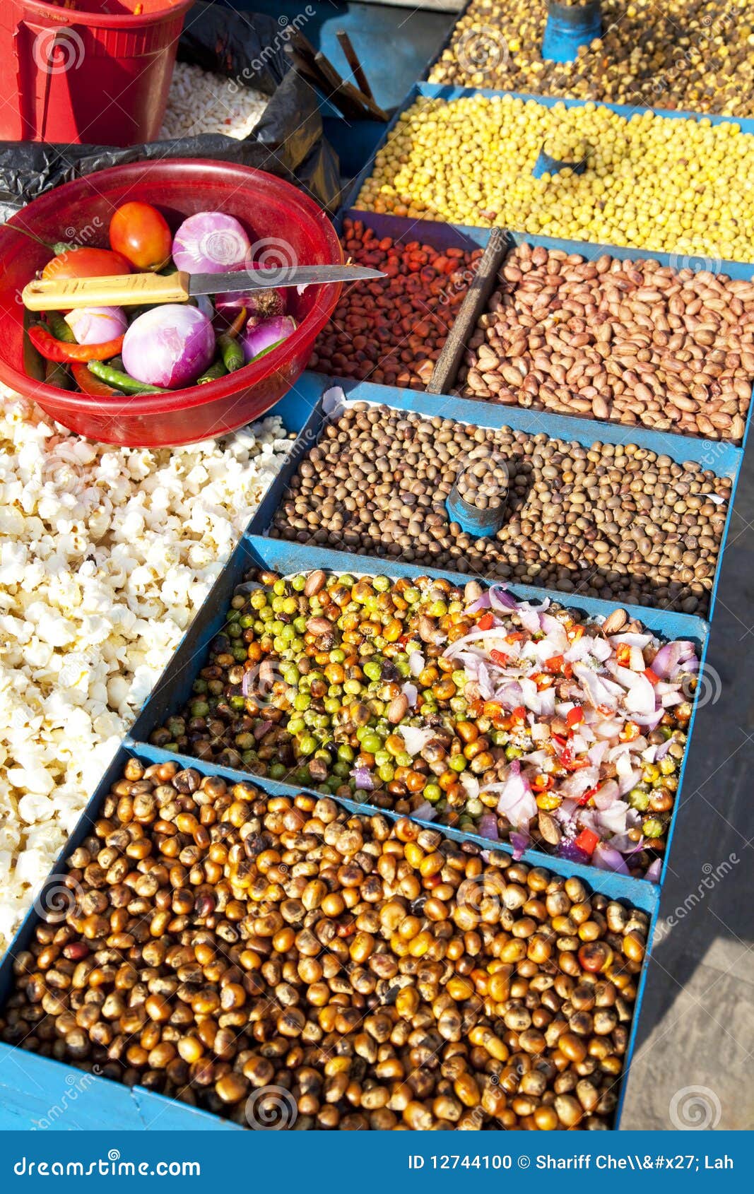 Traditional Nepalese Fried Nuts and Beans Stock Photo Image of