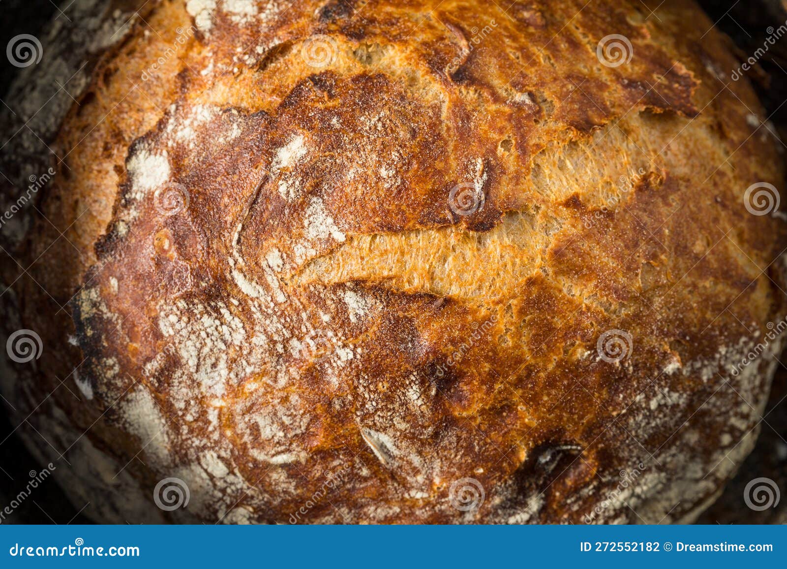 Traditional No Knead Peasant Bread Stock Photo Image of crust, eating 272552182