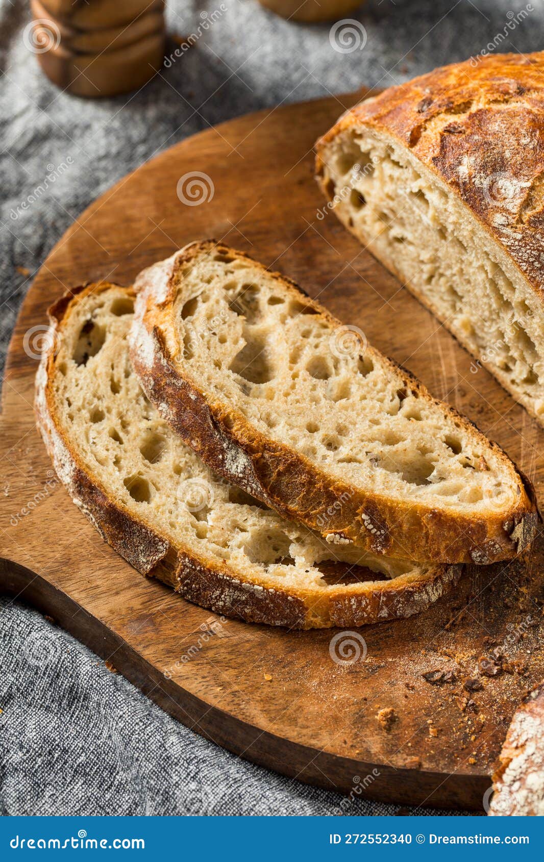 Traditional No Knead Peasant Bread Stock Photo Image of bread