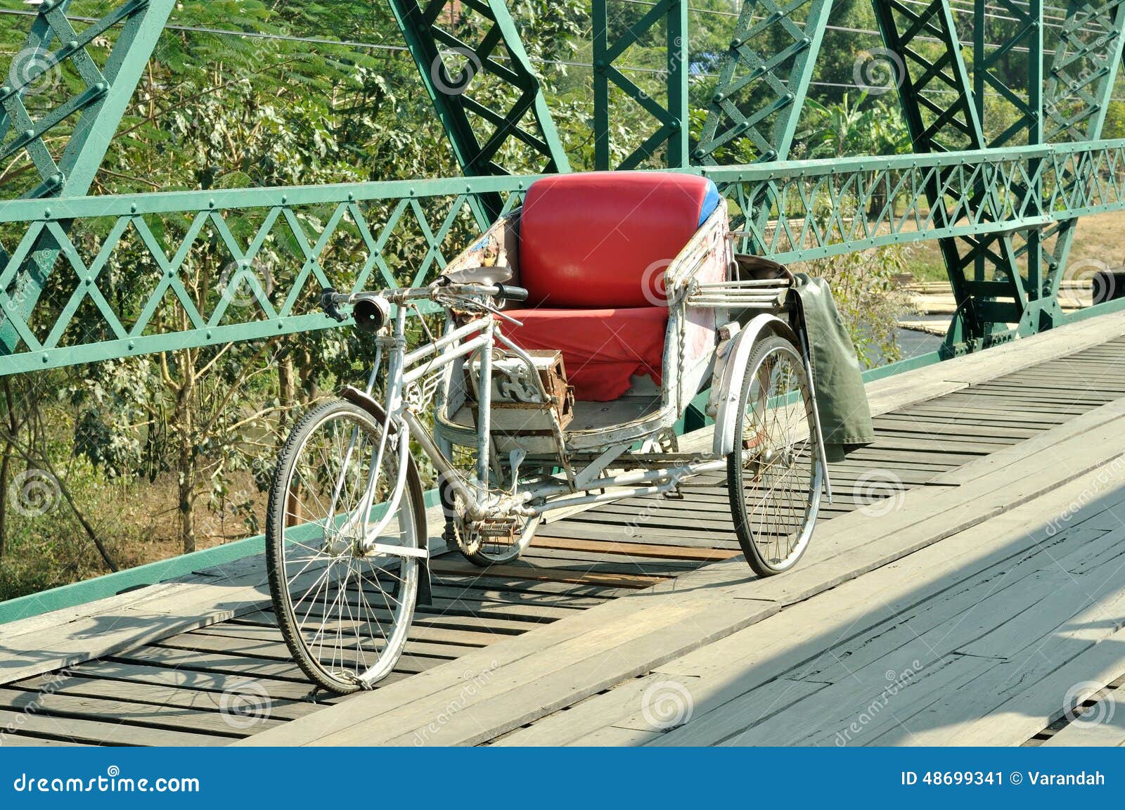 Traditional Old Rickshaw Threewheeler Stock Image Image of taxi