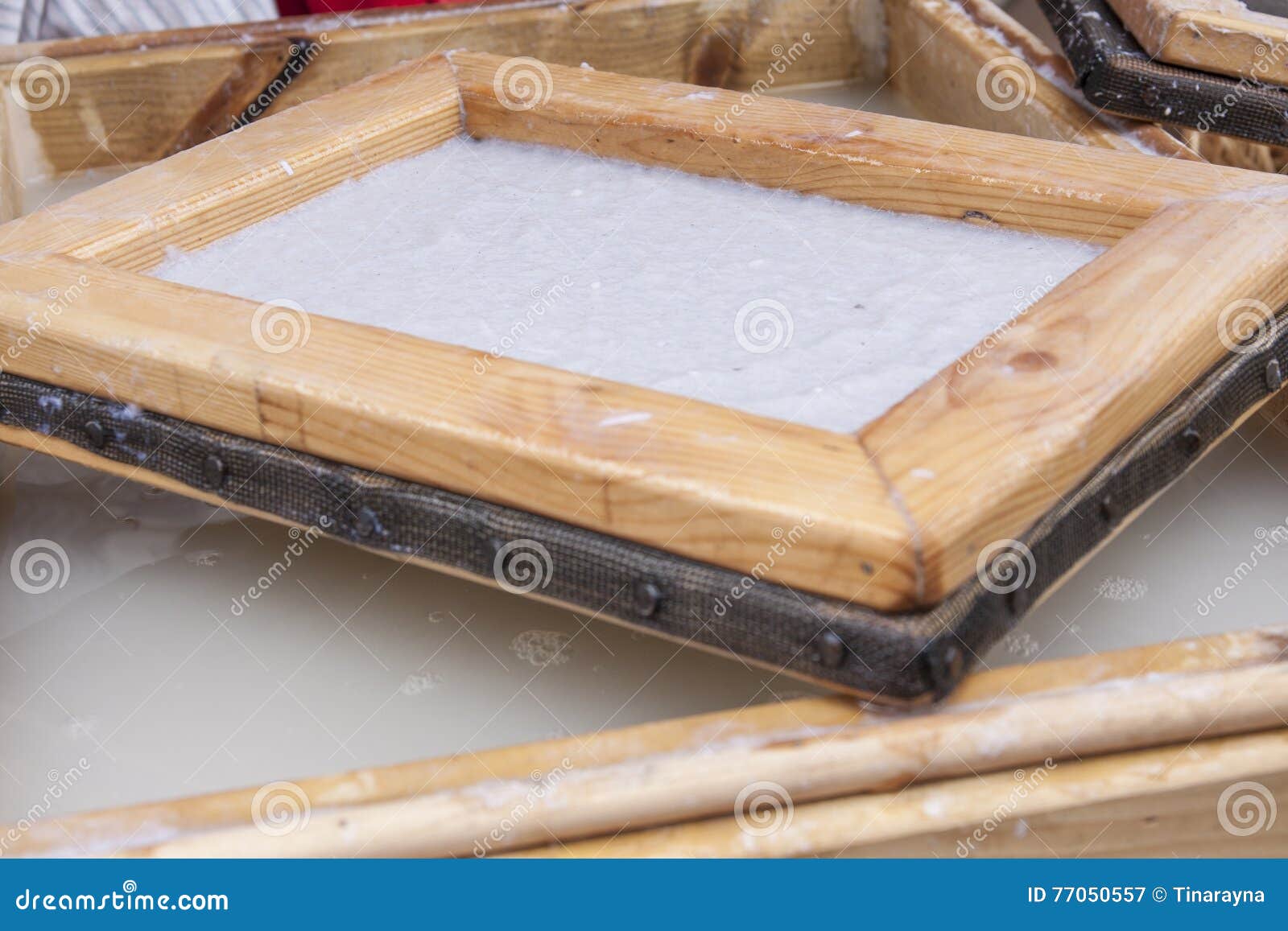 Traditional paper making stock image. Image of handmade - 77050557