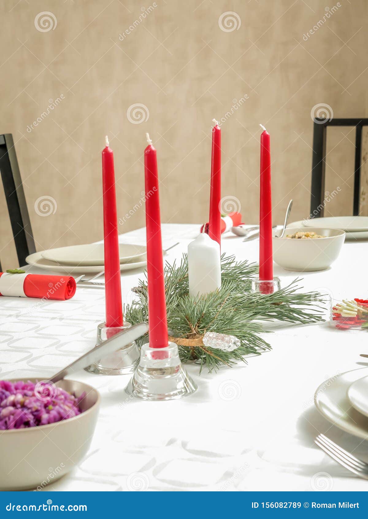 Traditional Polish Christmas Eve Table Stock Image - Image of dishes ...