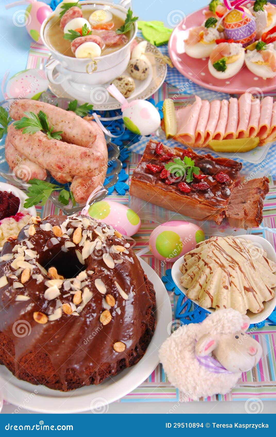 Traditional Polish Easter Dishes Stock Photo Image of pate, breakfast