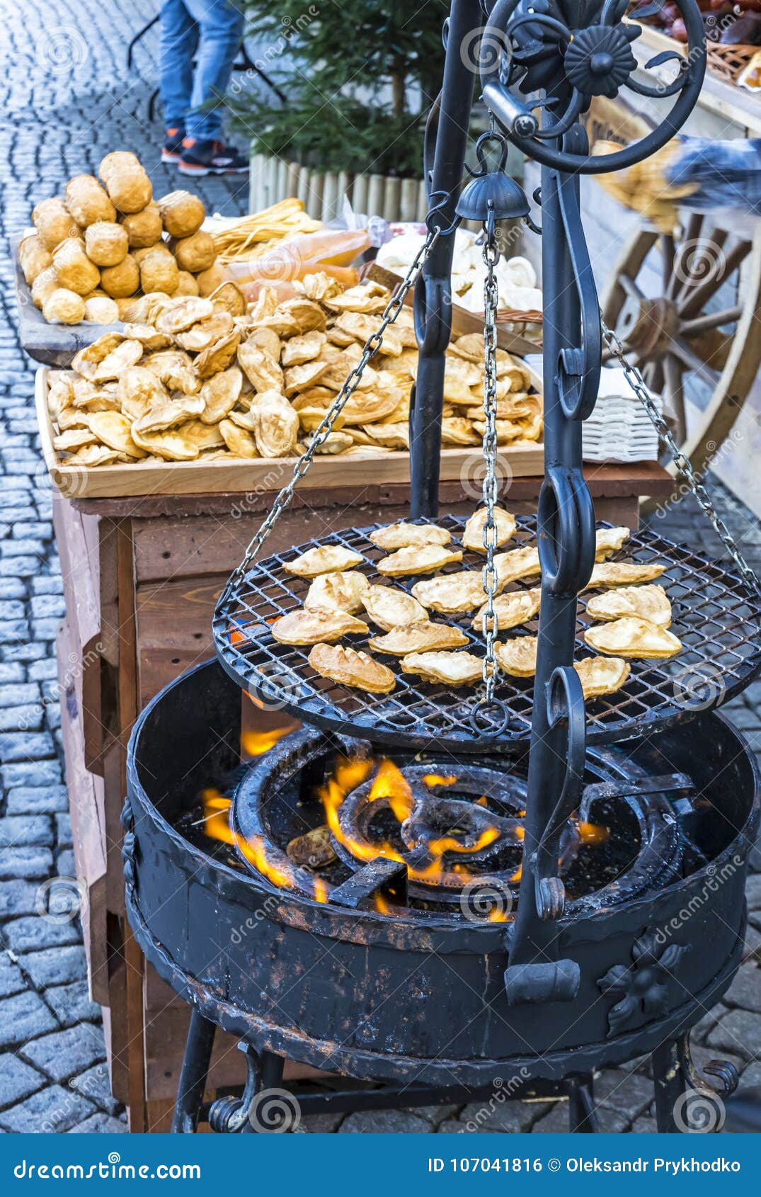Traditional Polish Grilled Cheese Oscypek Stock Photo - Image of ...