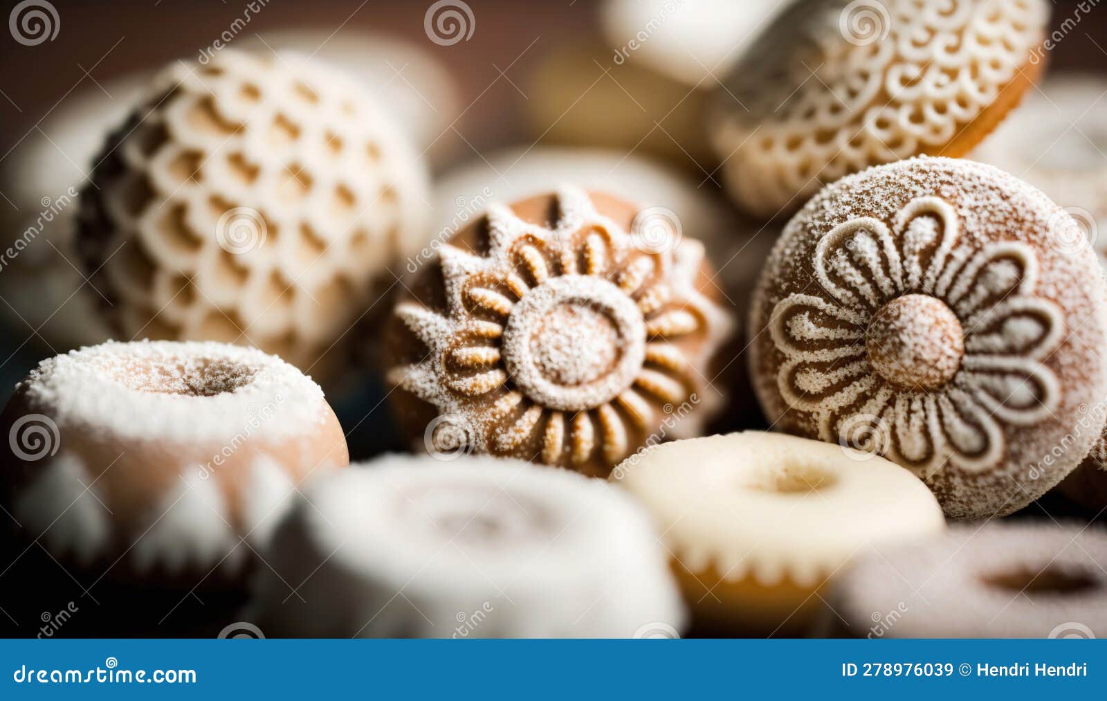 Traditional Polish Sweets Doughnuts . Generative Ai Stock Image Image