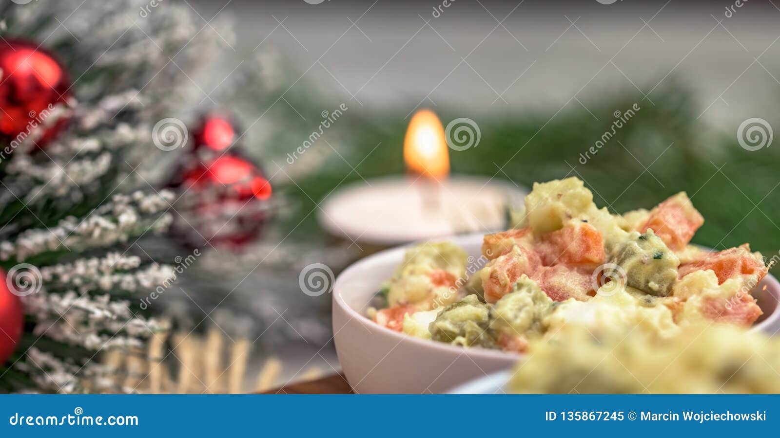 Traditional Polish Vegetable Salad Stock Image - Image of polish ...