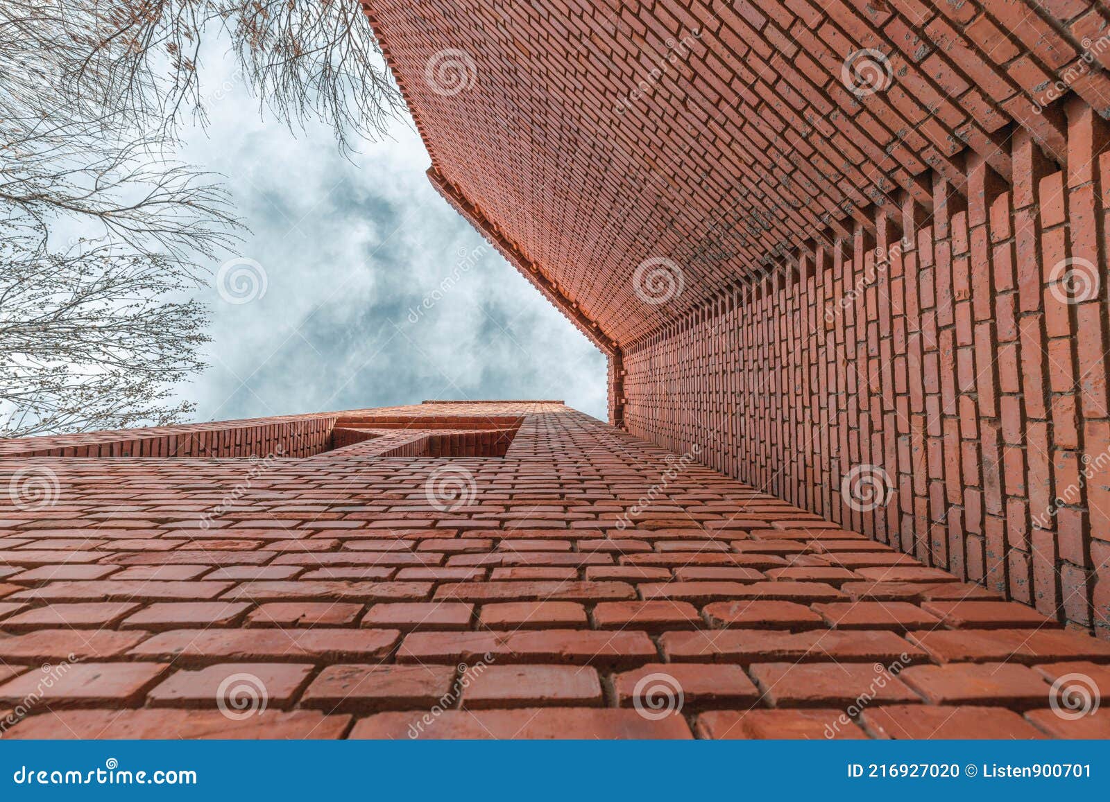 Traditional Red Brick Wall Background Stock Photo Image of design