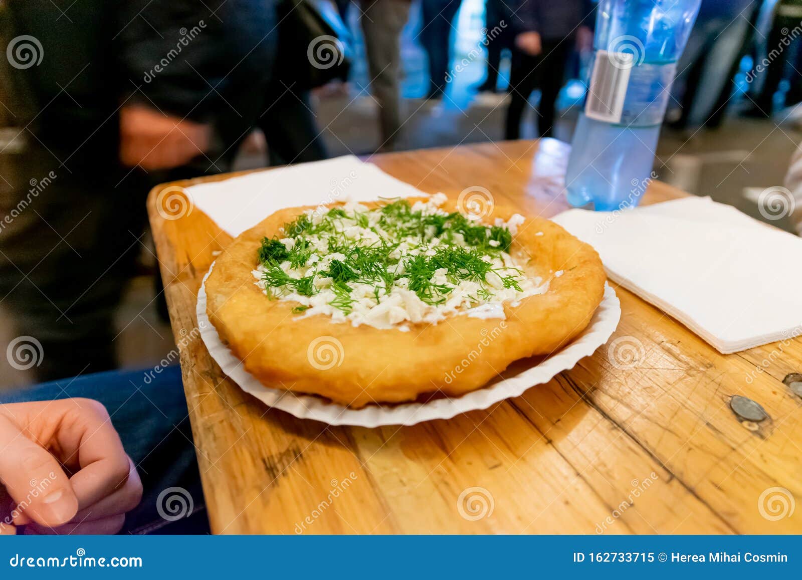 Traditional Romanian Pie with Cheese and Dill Stock Image Image of