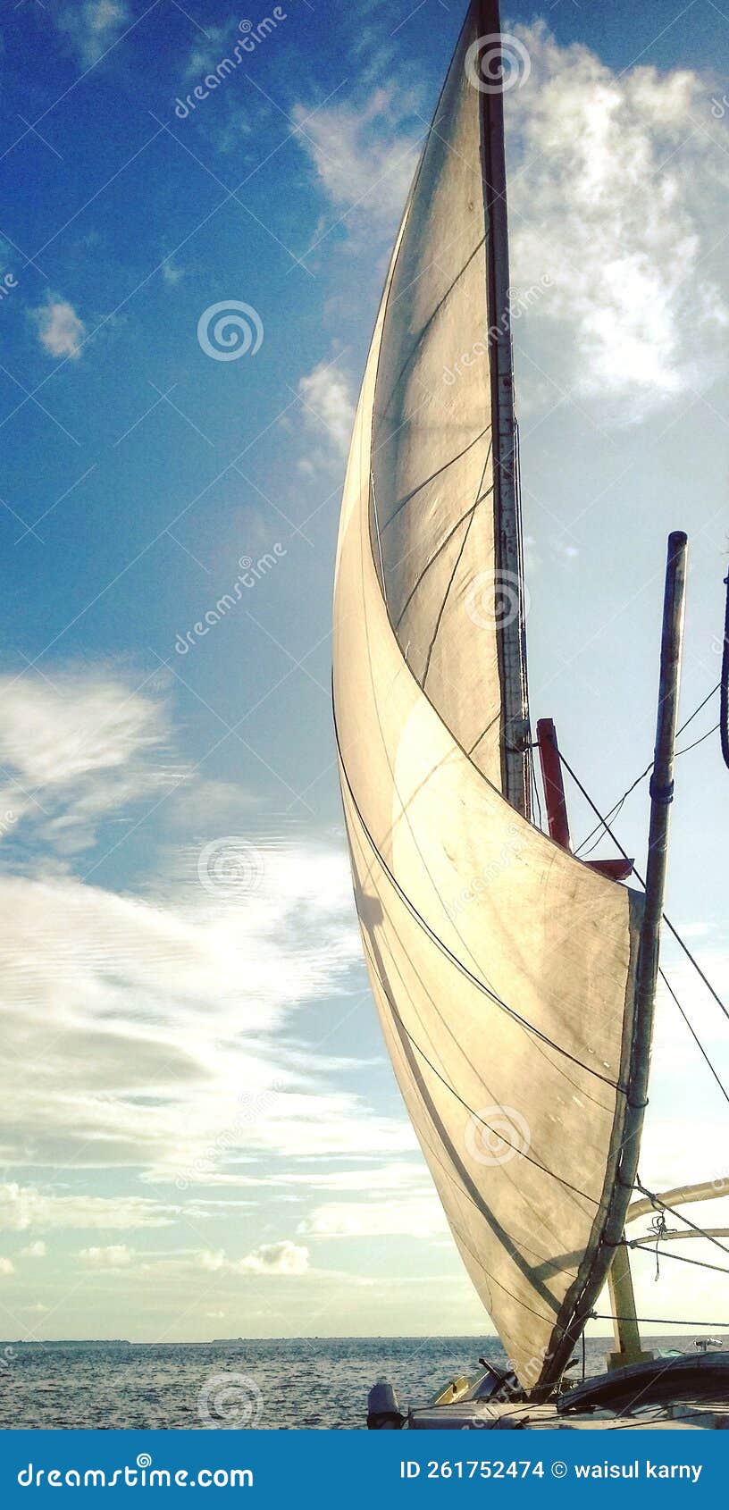 Traditional Sailing Boat of the Bajo Tribe Stock Photo Image of ship