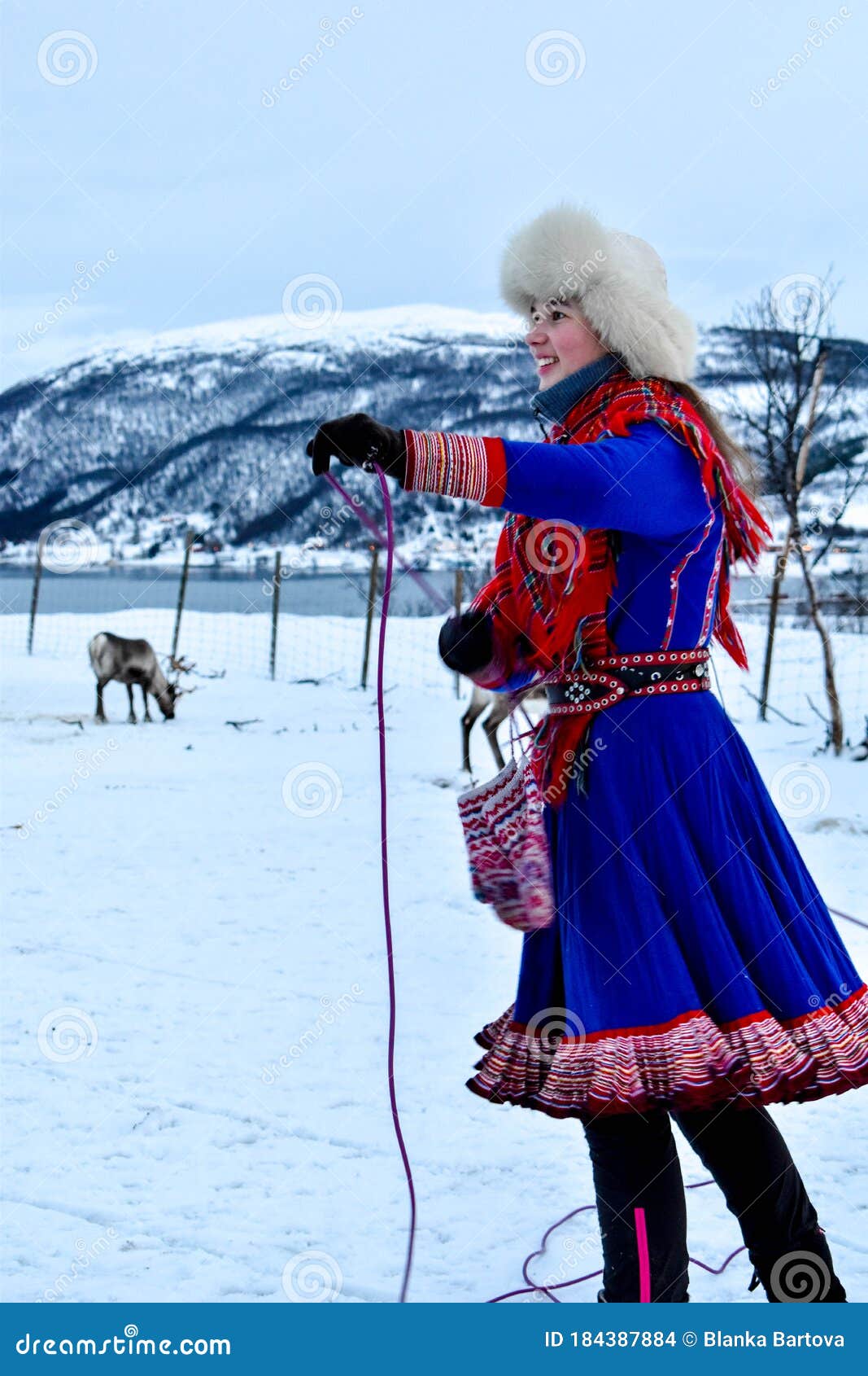 Traditional Sami People in the Norways Lapland, Tromso Editorial Stock  Image - Image of background, fauna: 184387884