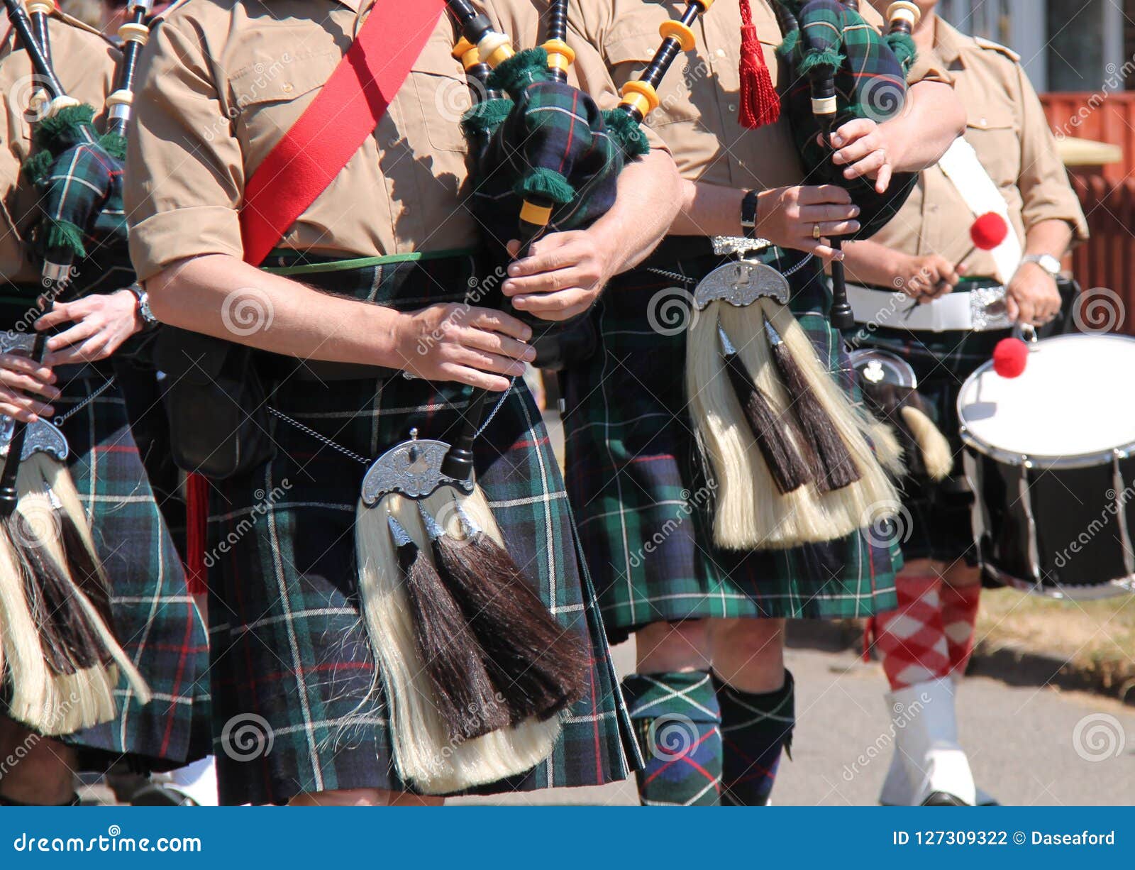 Traditional Scottish Band. stock photo. Image of highland 127309322