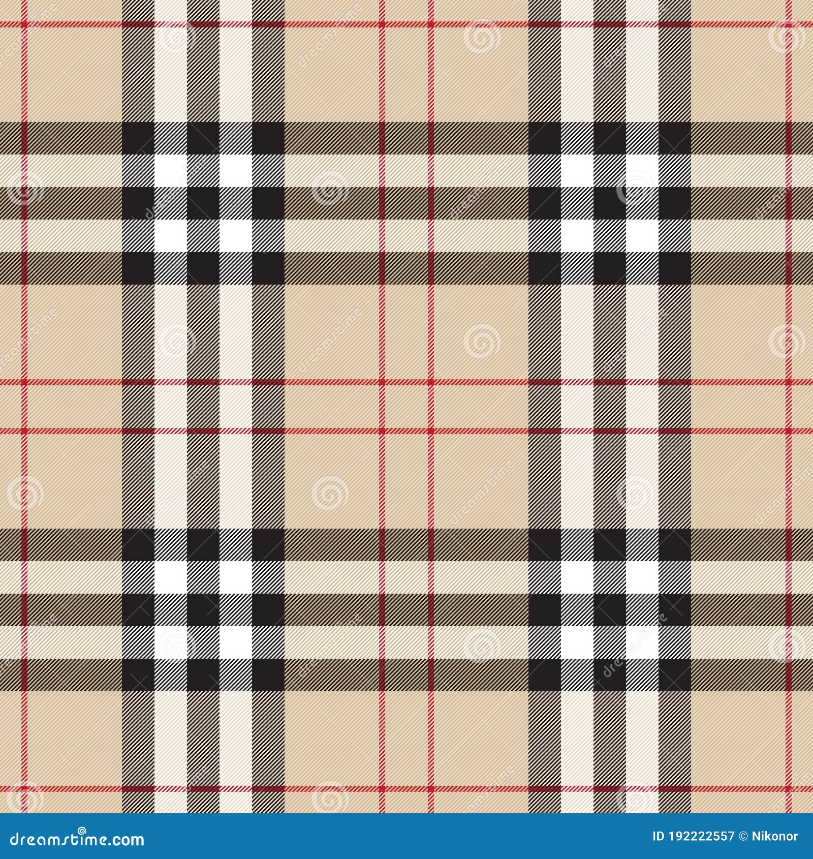 Burberry Vintage Seamless Pattern Editorial Photography - Illustration of checkered, british: 192222557