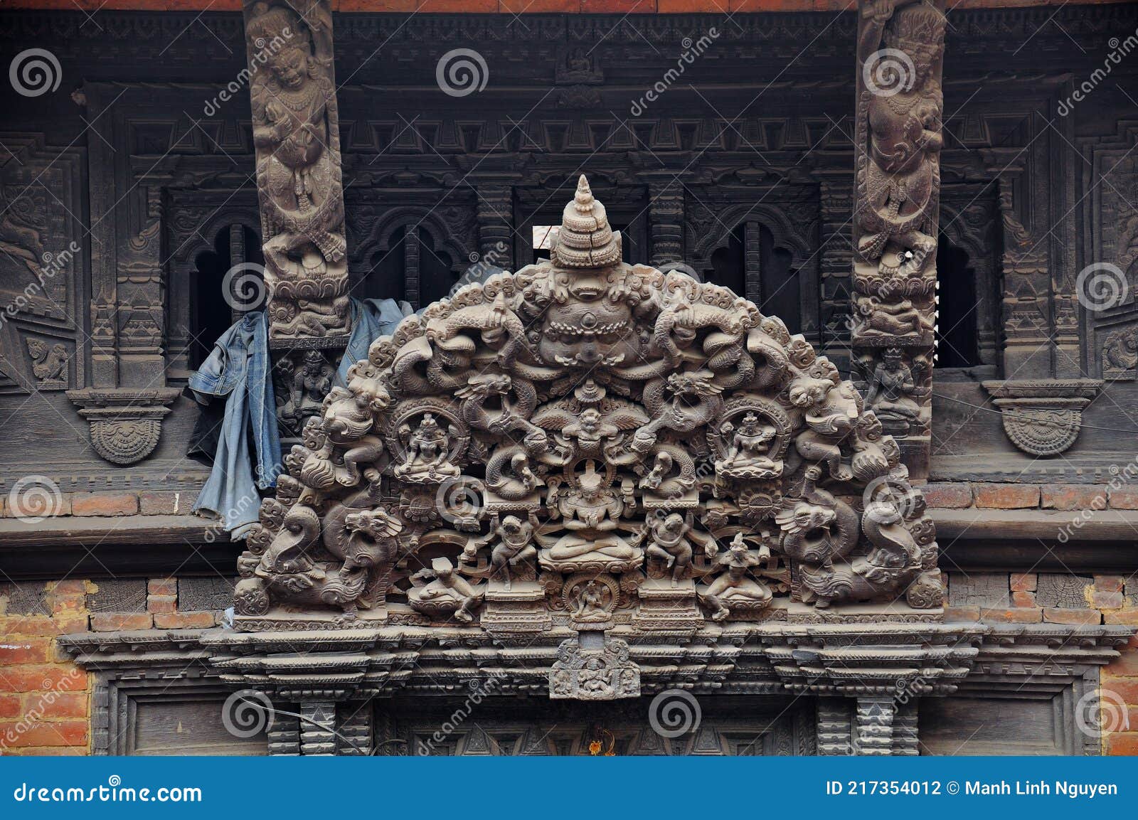 traditional sculpture in nepal - old, ancien, mystery and beautiful