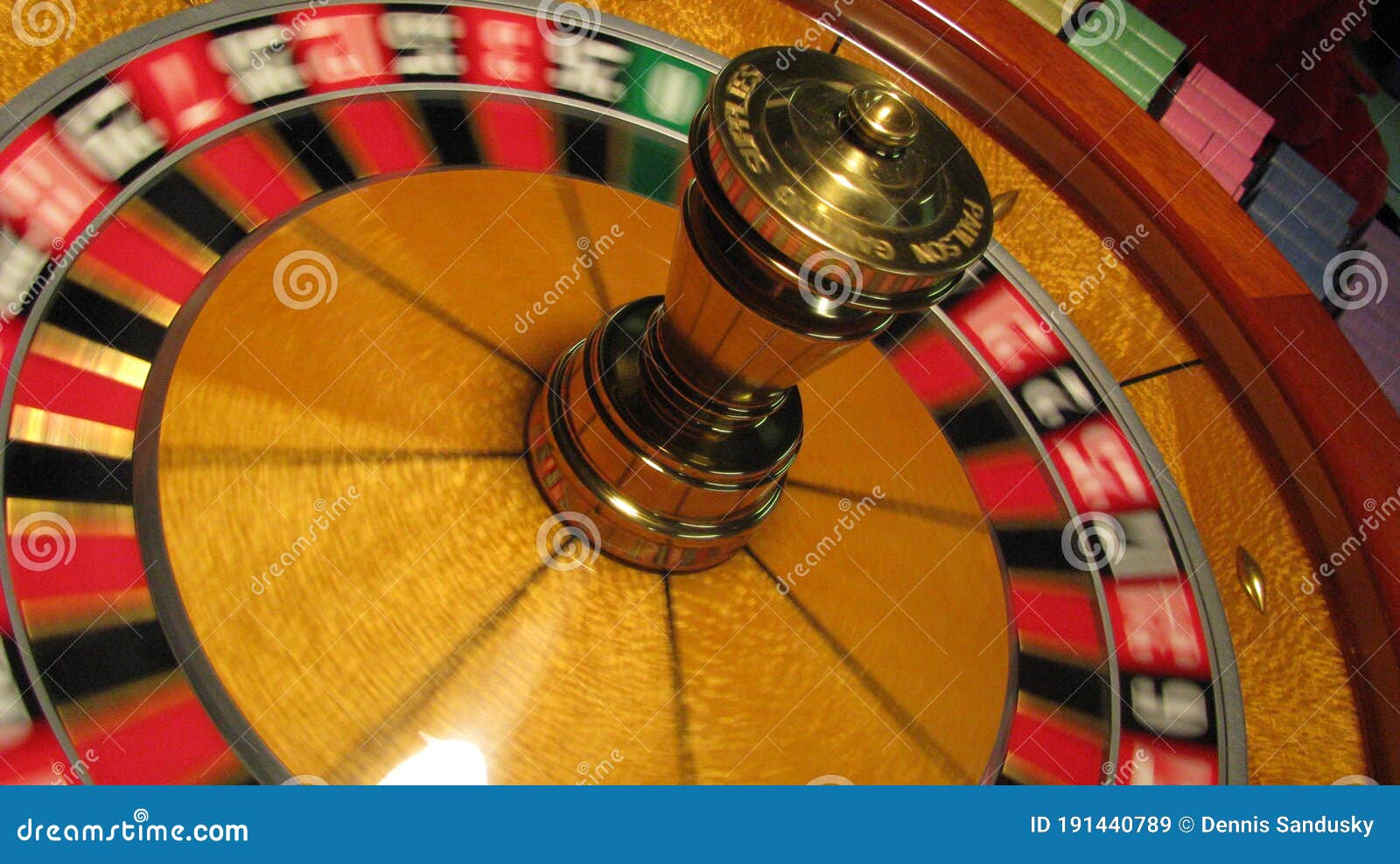 Roulette Wheel in Motion stock image. Image of roulette 191440789