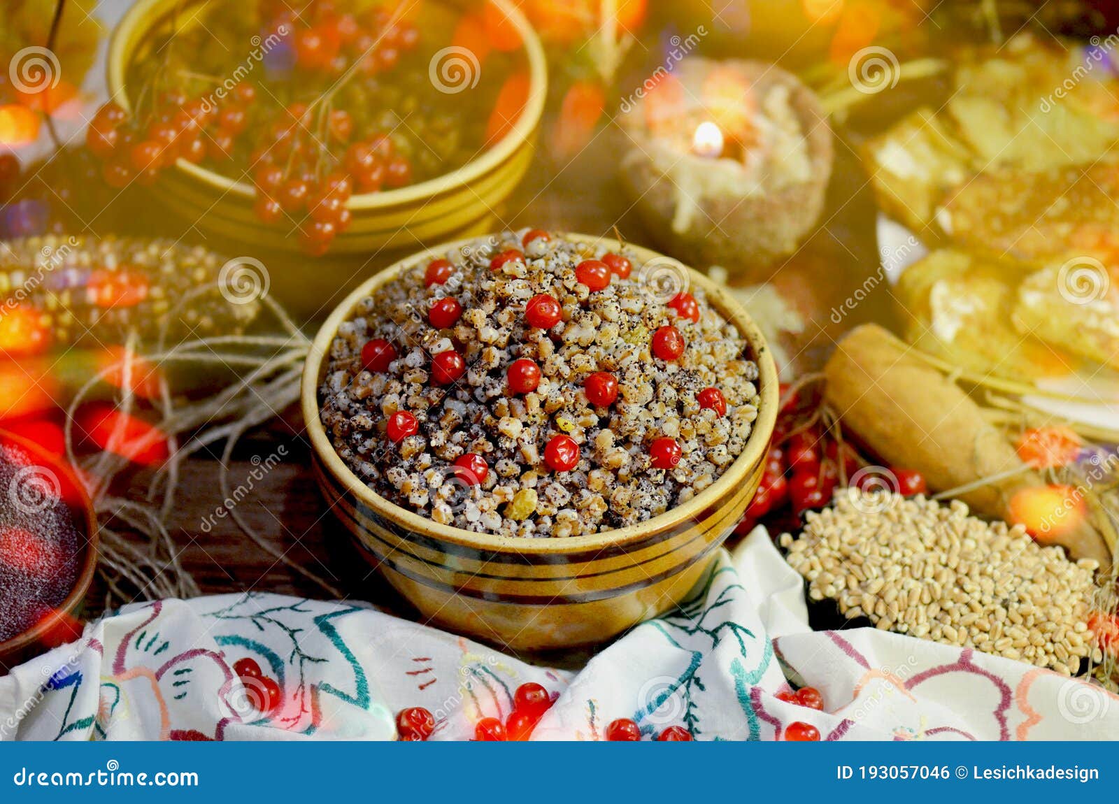 Traditional Slavic Holiday Dish. Traditional Christmas Dish Kutya Stock ...