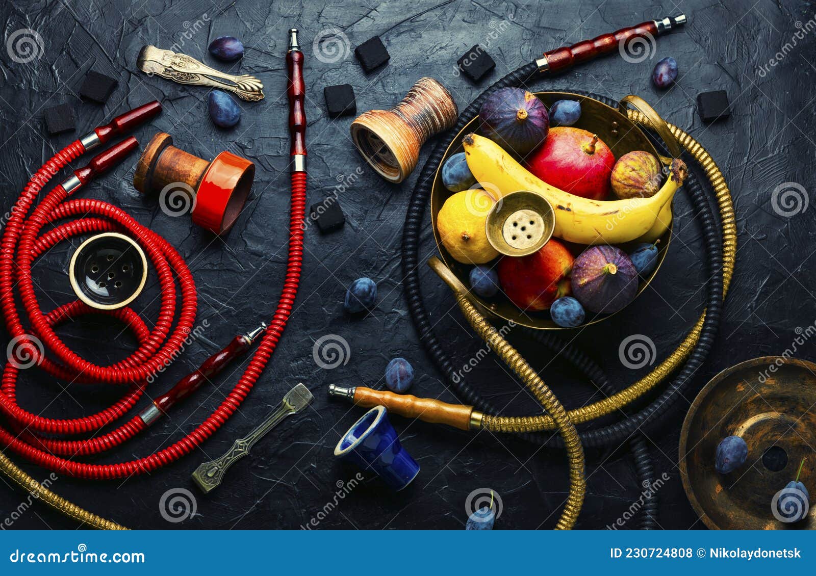 Traditional smoking hookah stock photo. Image of flavor 230724808