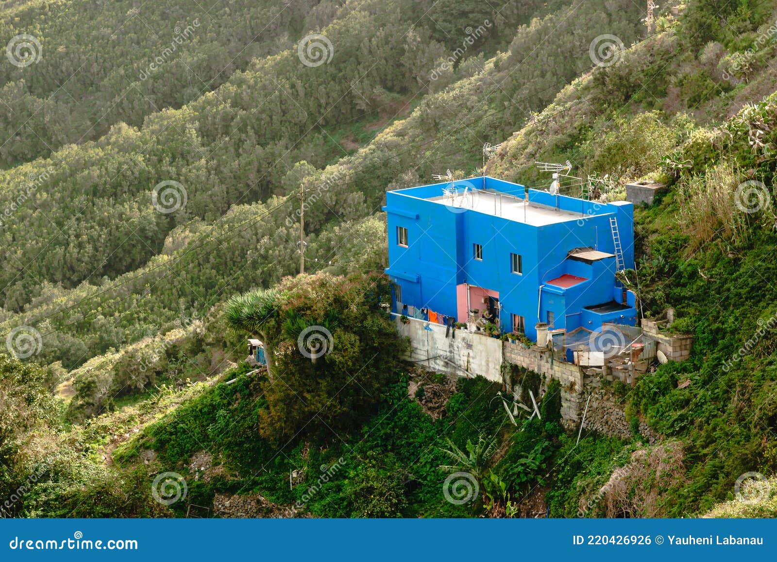 traditional spanish farmer house in the mountains