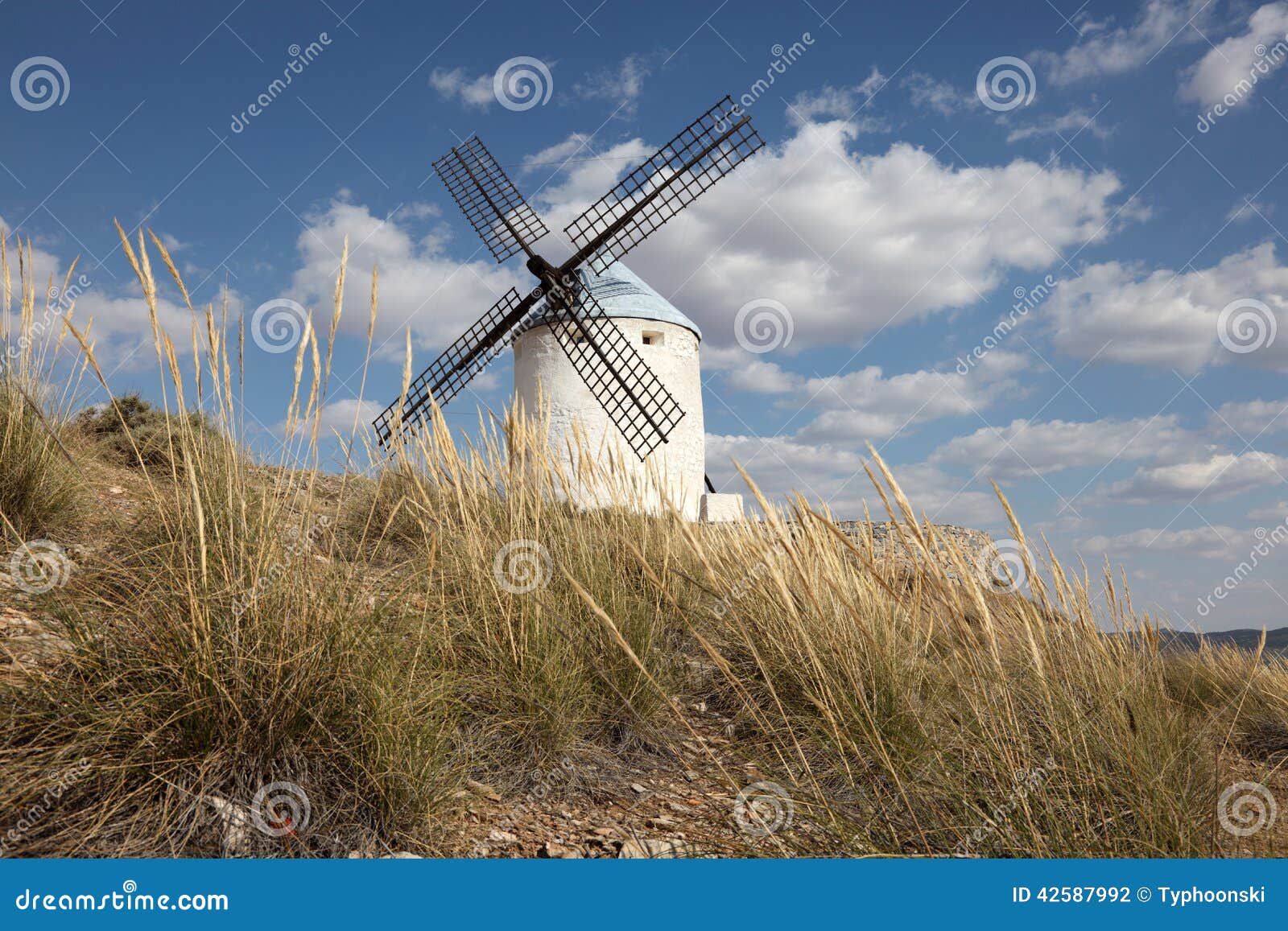 Traditional Spanish Windmill Stock Photo Image of medieval