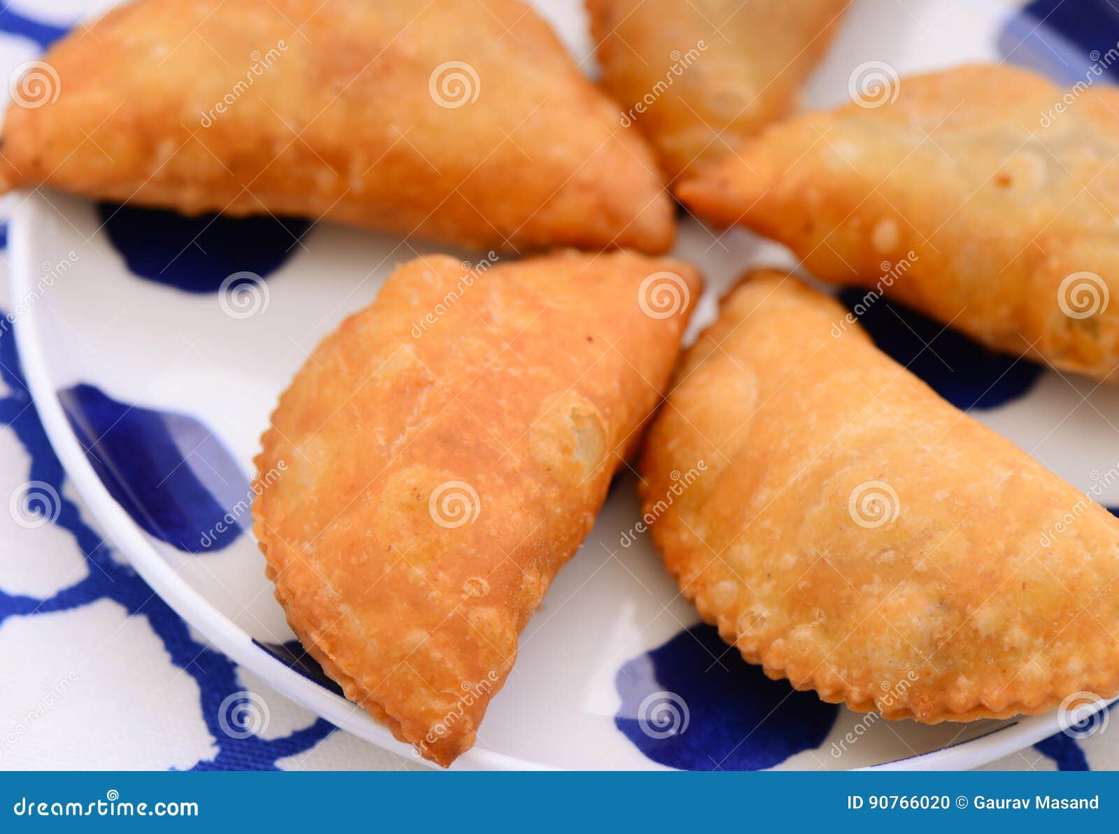 Traditional Sweet- Flaky Indian Crossiant Gujia Stock Photo - Image of ...