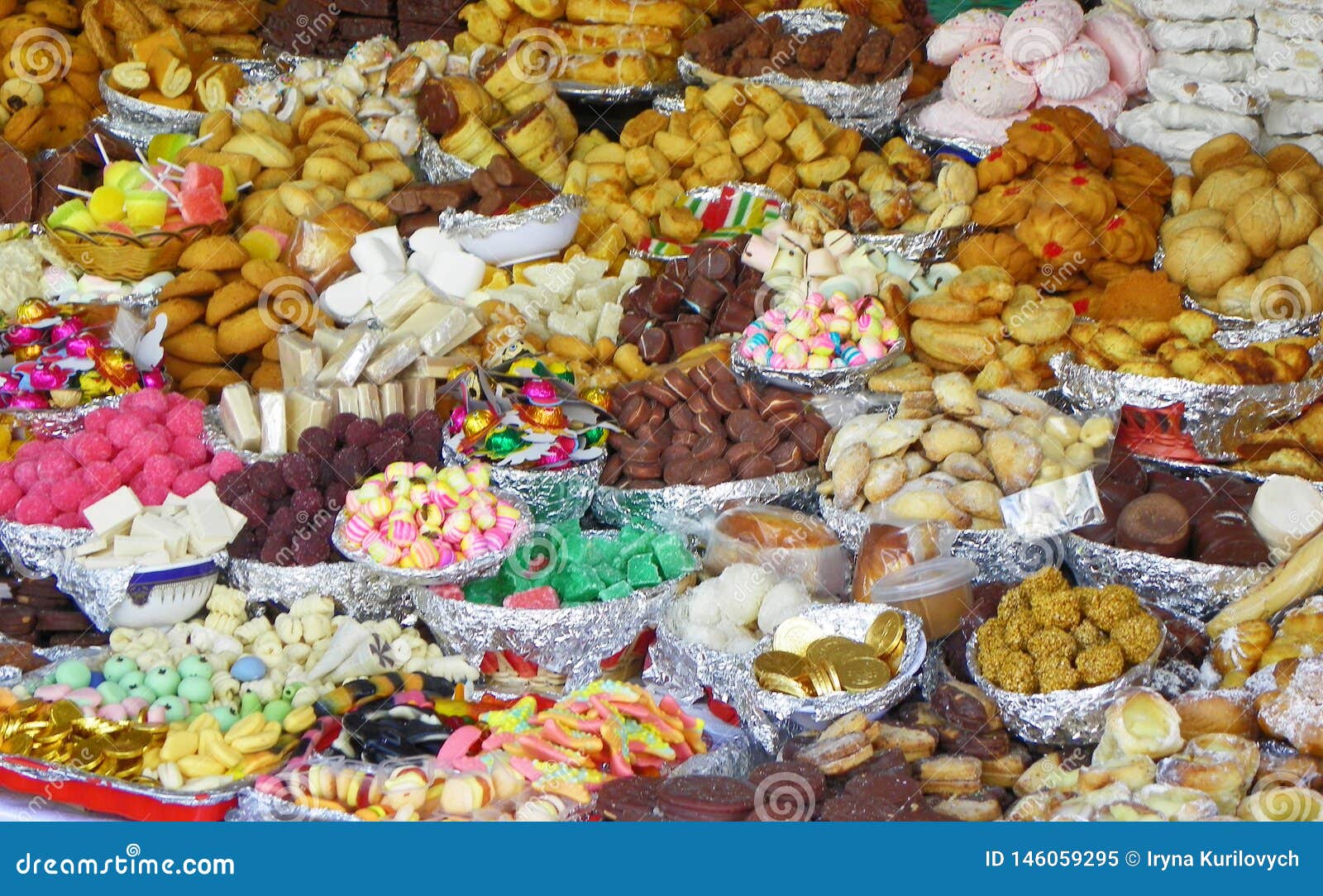 Traditional Sweets At Corpus Christi Celebration Ecuador Stock
